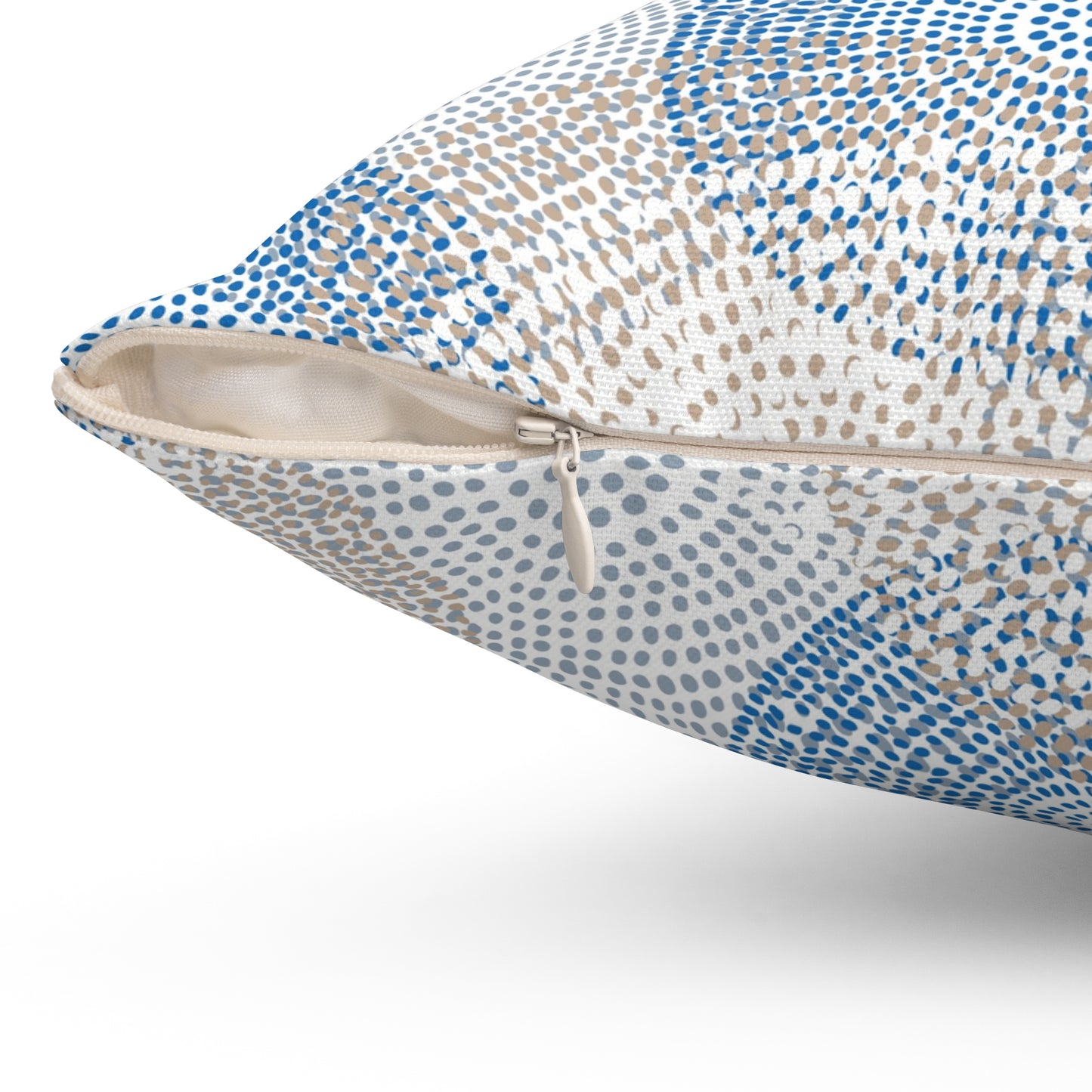 Abstract Blue Circle Pillow, Cozy Home Decor, Throw Pillow for Living Room, Bedroom Accent, Modern Cushion Cover, Unique Gift - aMOOsing Designs