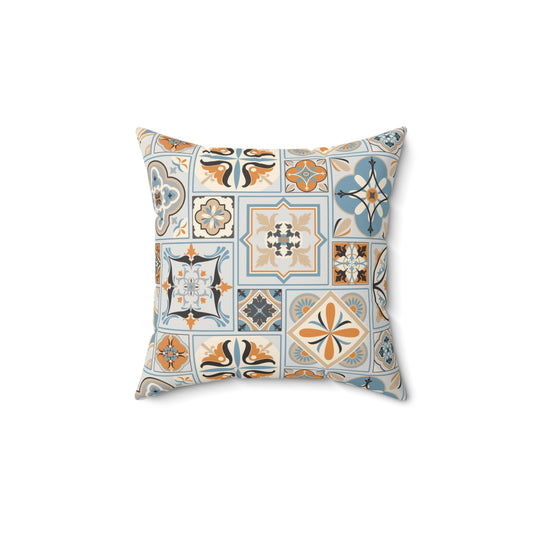 Bohemian Patterned Decorative Pillow, Cozy Home Decor, Throw Pillow for Living Room, Gift for Housewarming, Colorful Cushion - aMOOsing Designs