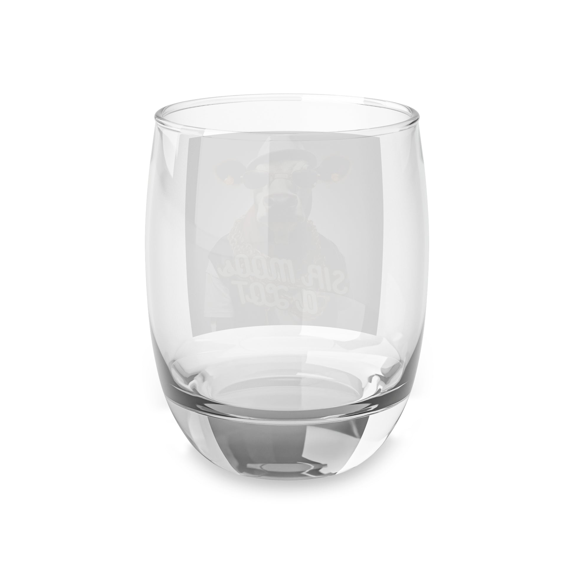 Sir MOOs a lot- Whiskey Glass - aMOOsing Designs
