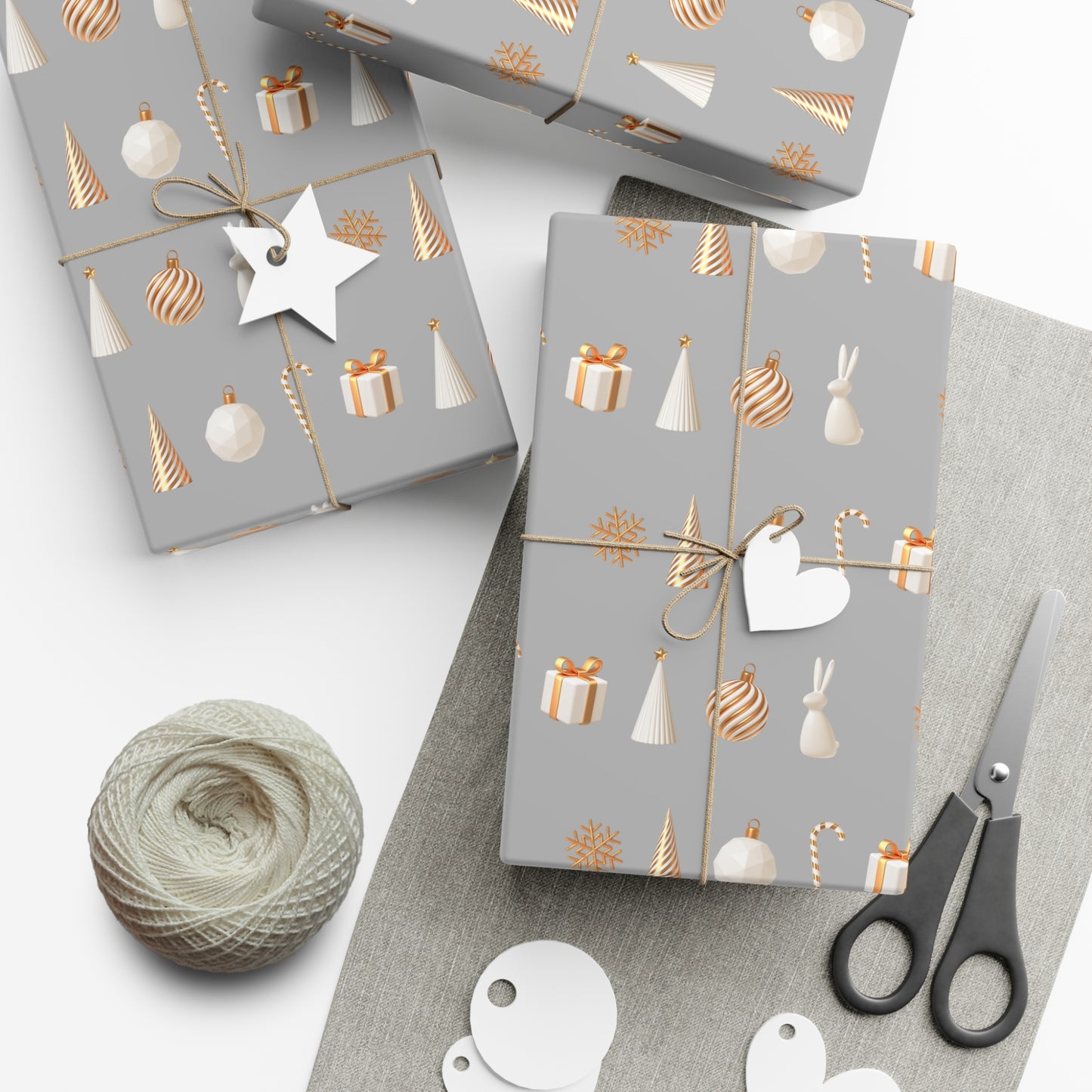 Silver and Gold- Classical, Elegant Gift Wrapping Papers - aMOOsing Designs
