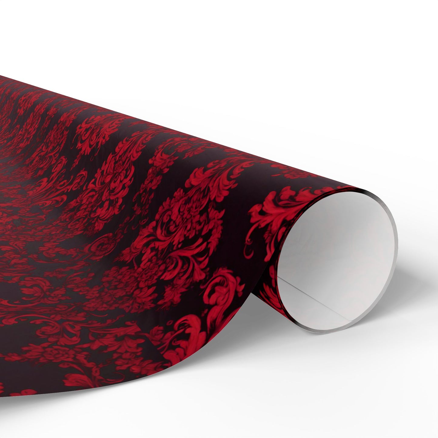 Luxurious Red Damask Wrapping Paper – A Romantic Touch for Weddings, Holidays & Grand Celebrations