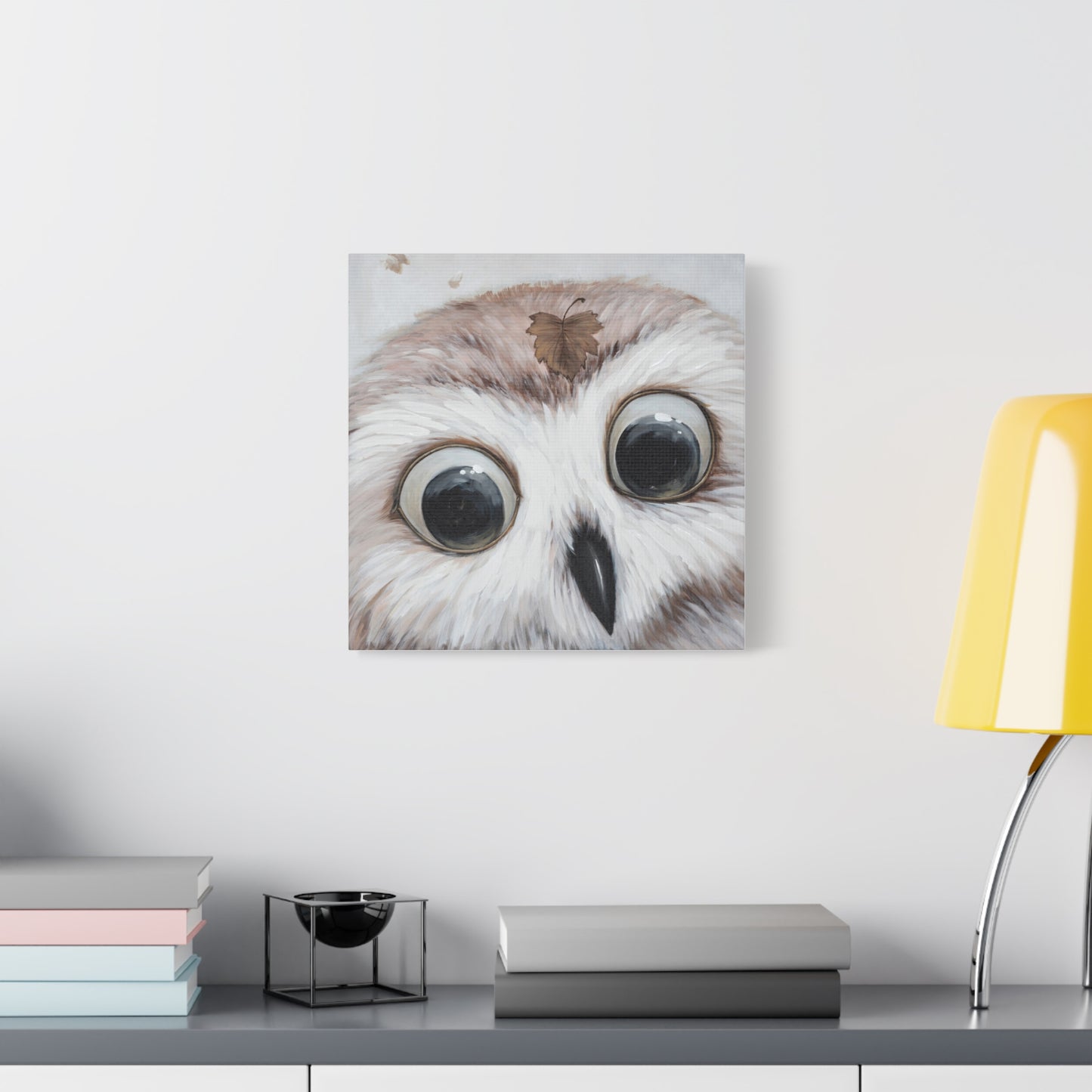 Whimsical Owl Canvas Art - Nature-Inspired Home Decor - aMOOsing Designs