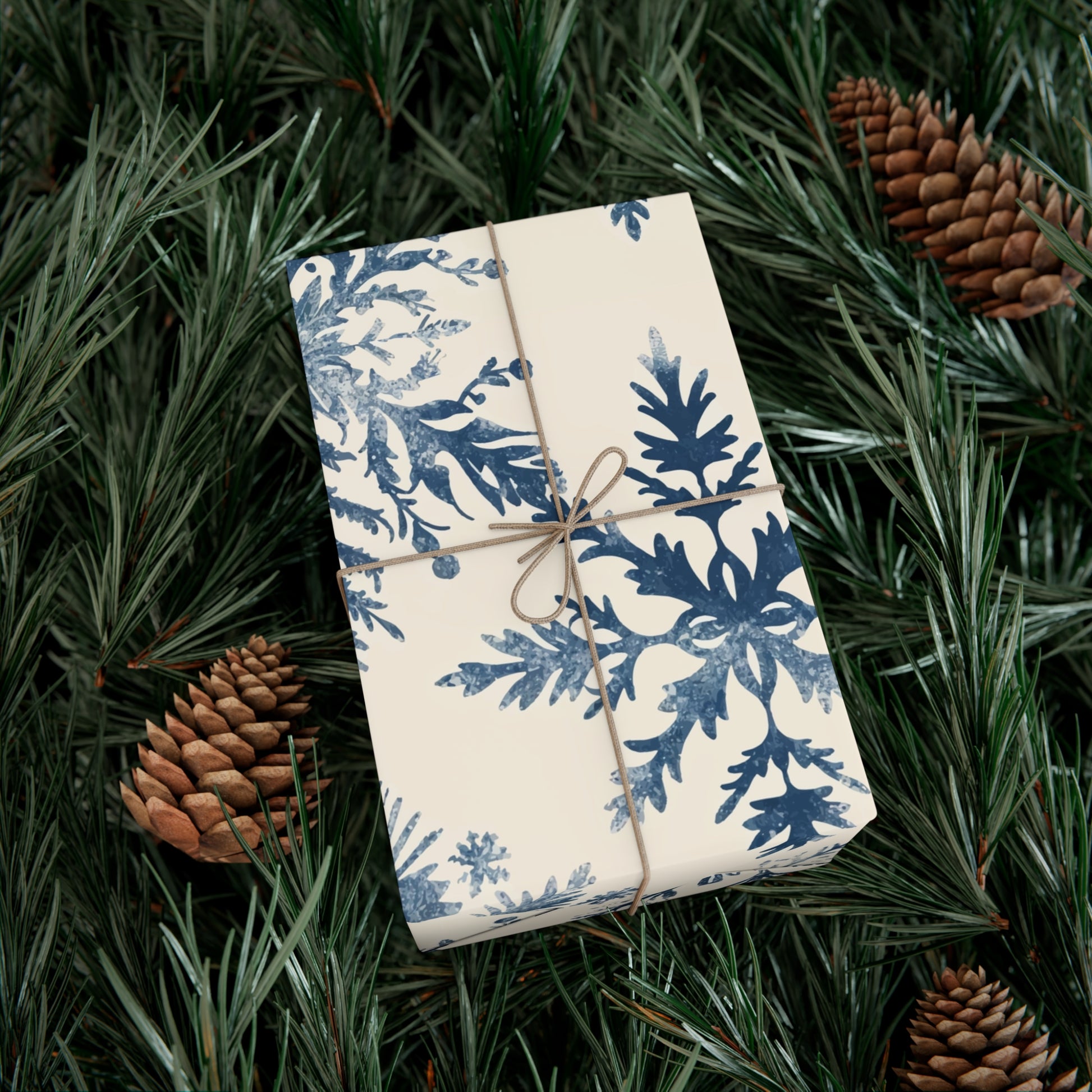 Elegant Snowflake Gift Wrap Papers - Perfect for Holidays and Celebrations - aMOOsing Designs