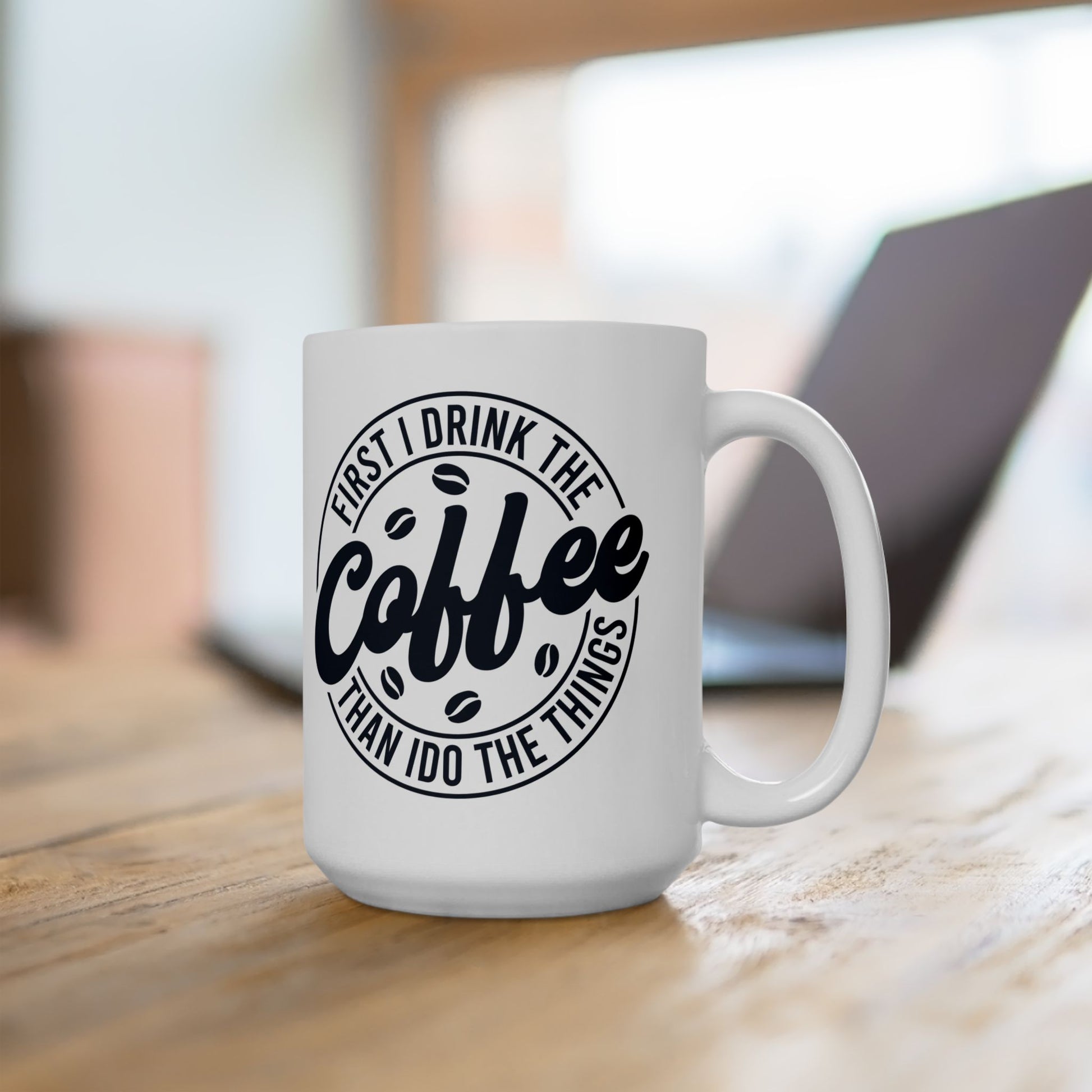 Funny Coffee Lover's Mug, Great Gift for Enthusiasts, Home/Office Drinkware, 11oz or 15oz - aMOOsing Designs
