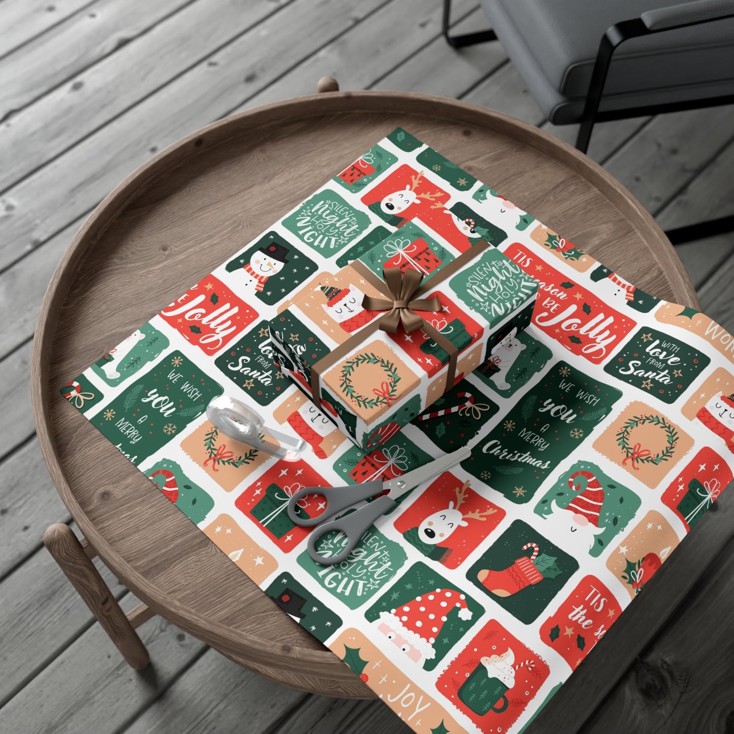 Festive Holiday Gift Wrap Papers – Jolly Designs for Christmas Celebrations - aMOOsing Designs