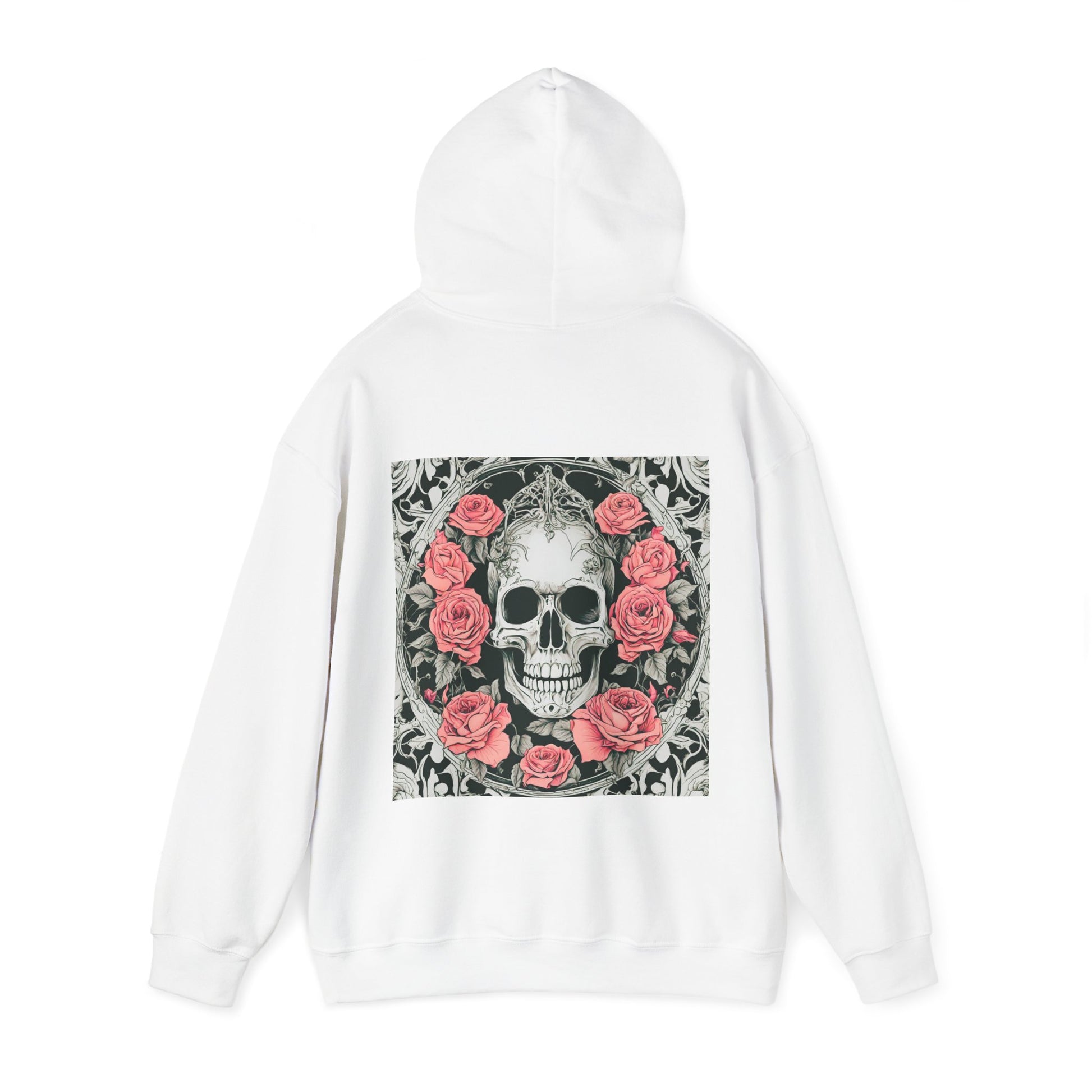 Skeletons n Roses- Unisex Heavy Blend™ Hooded Sweatshirt - aMOOsing Designs