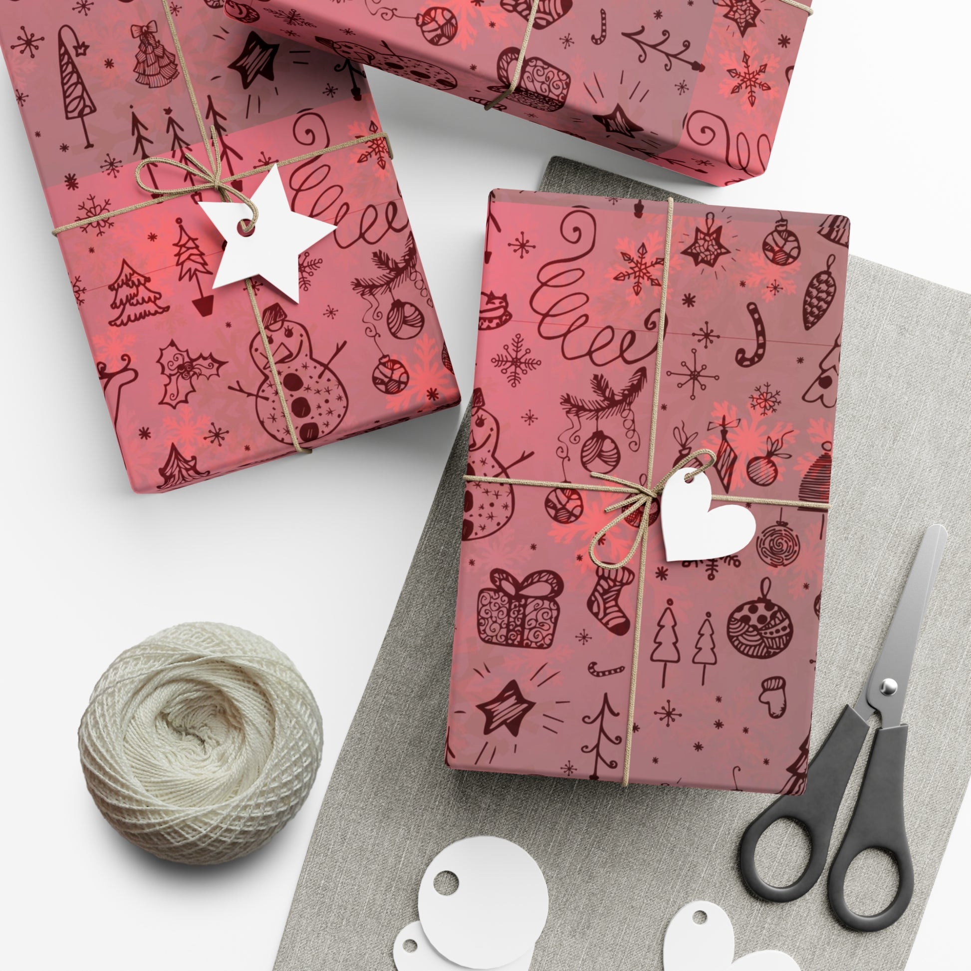 Festive Holiday Gift Wrap Paper - Cute Christmas Patterns for All Occasions - aMOOsing Designs
