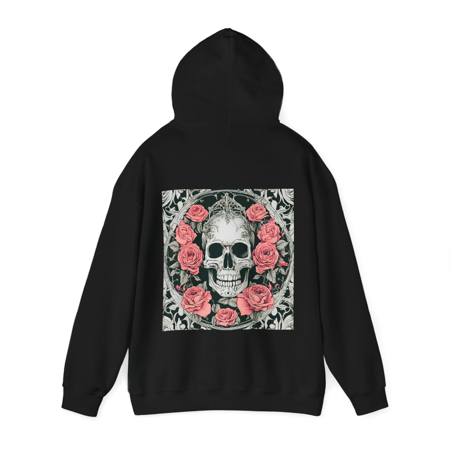 Skeletons n Roses- Unisex Heavy Blend™ Hooded Sweatshirt - aMOOsing Designs
