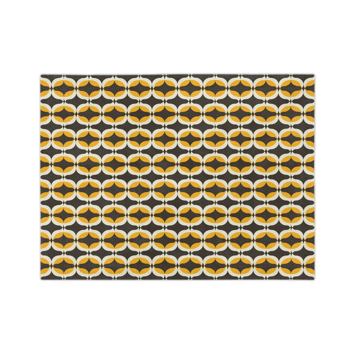 Cozy Geometric Velveteen Microfiber Blanket for Home, Chic Throw Blanket, Soft Fleece Blanket, Modern Decor