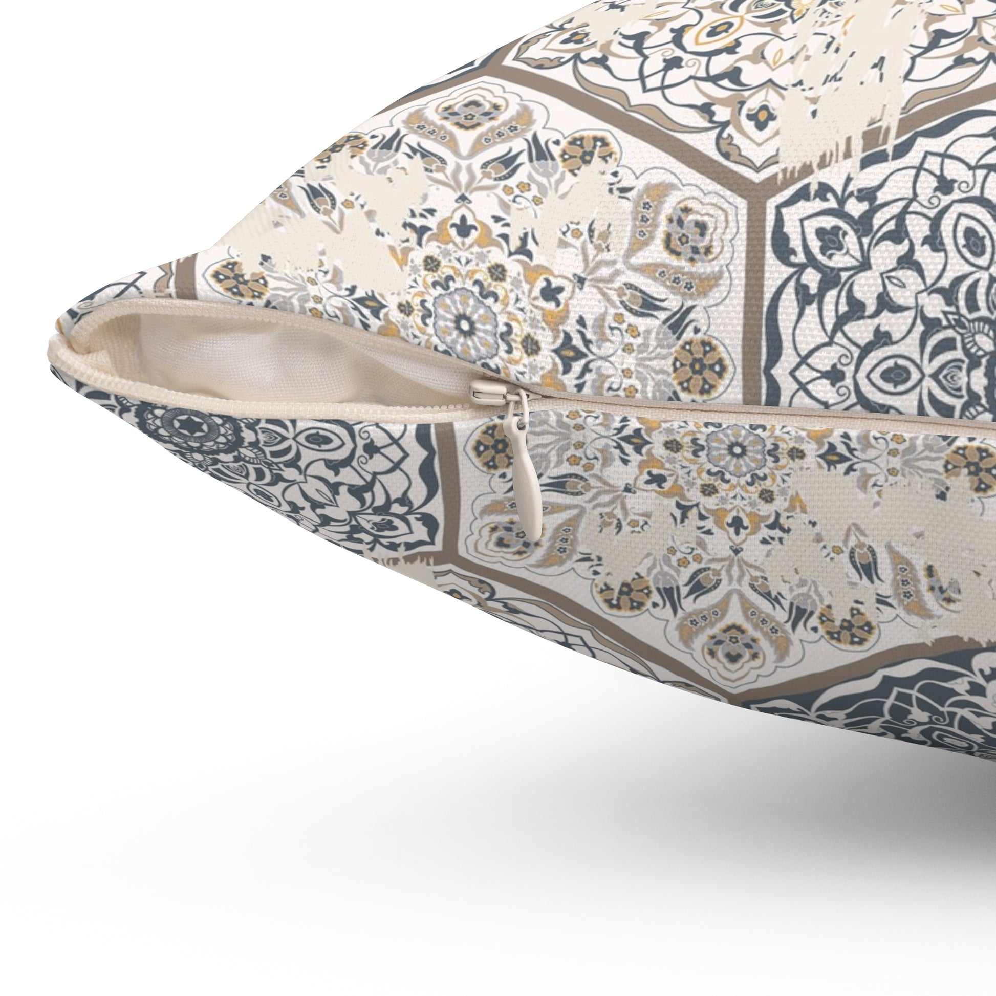 Elegant Geometric Throw Pillow - Distressed Farmhouse Home Decor, Accent Pillow, Modern Cushion - aMOOsing Designs