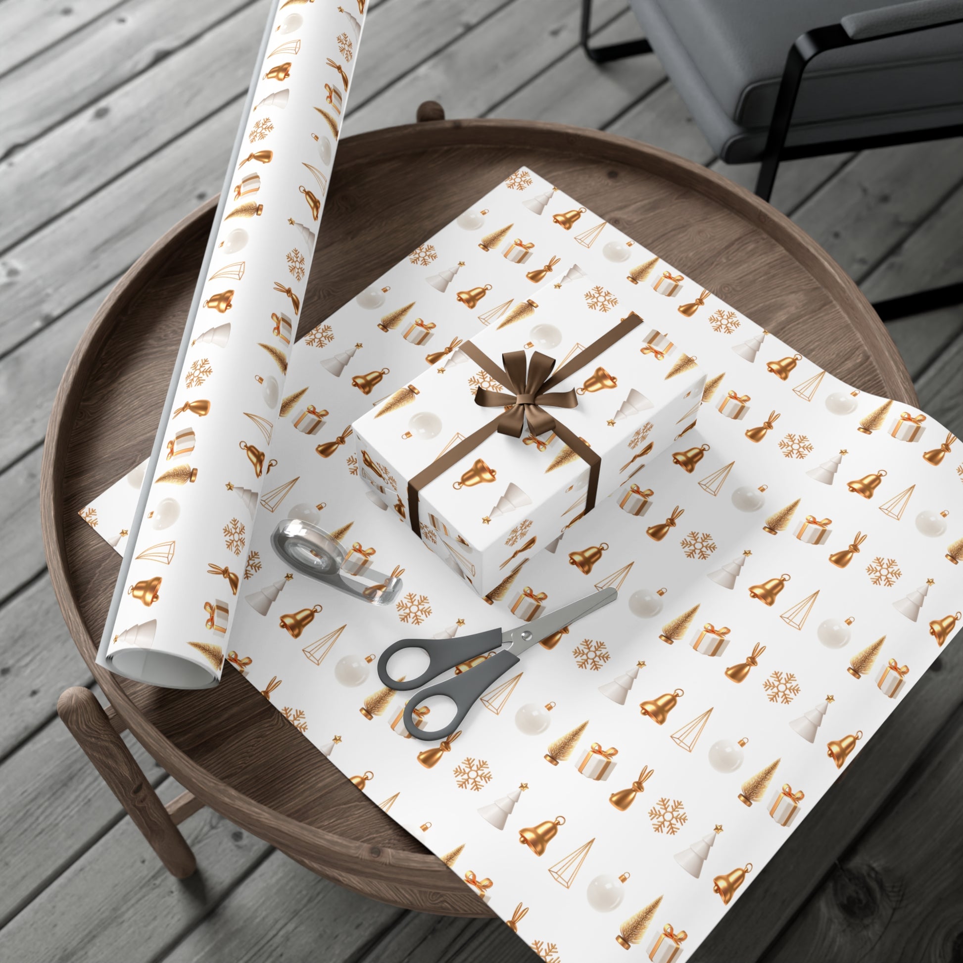 Festive Gift Wrap Paper – Elegant Holiday Design for All Occasions - aMOOsing Designs