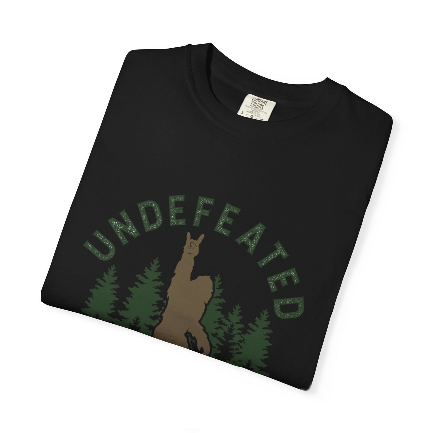 Undefeated Hide & Seek Champion T-shirt, Funny Outdoor Adventure Tee, Nature Lover Gift, Big Foot Shirt, Unisex Garment-Dyed, Adventure