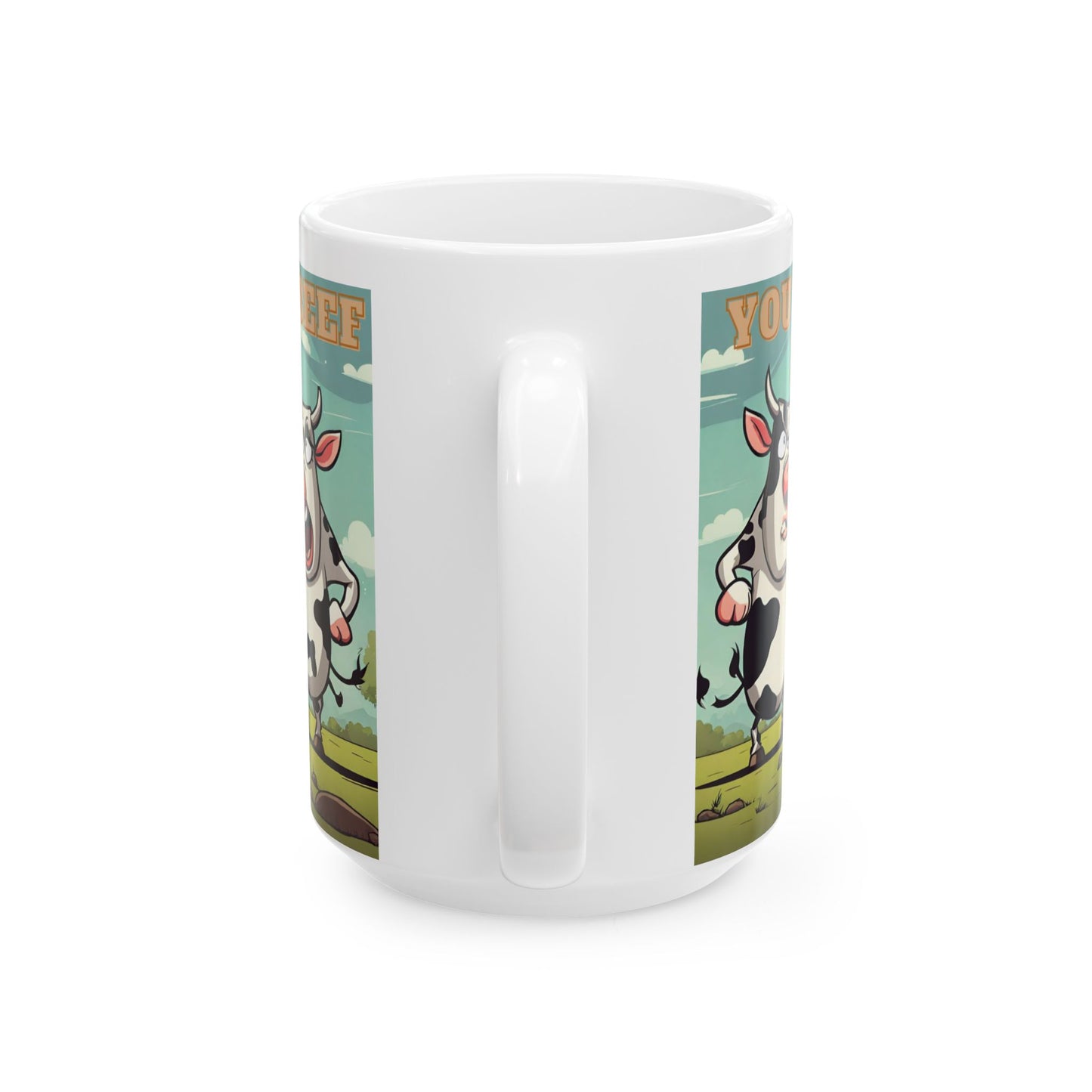 You Got Beef Bro?- Funny Cow Coffee Mug, (11oz, 15oz) - aMOOsing Designs