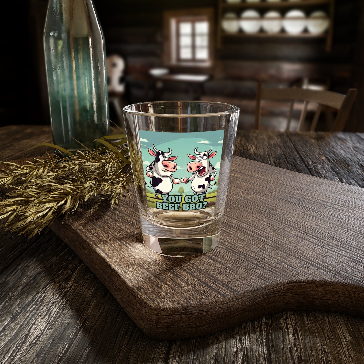 Got Beef?- Shot Glass, 1.5oz - aMOOsing Designs