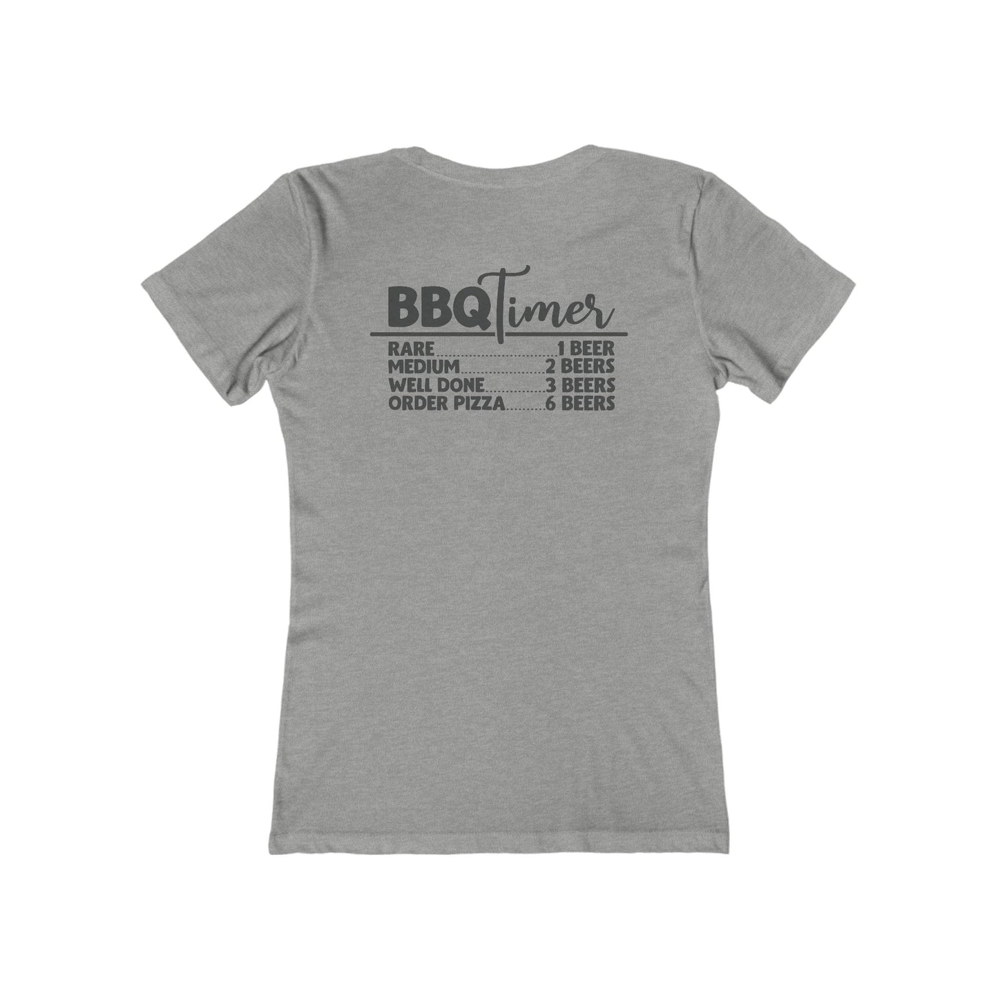 BBQ Timer Women's Tee, Fun Summer Shirt, Perfect for Grilling, Gift for BBQ Lovers, Casual Outdoor Style, Cute Cooking T-Shirt