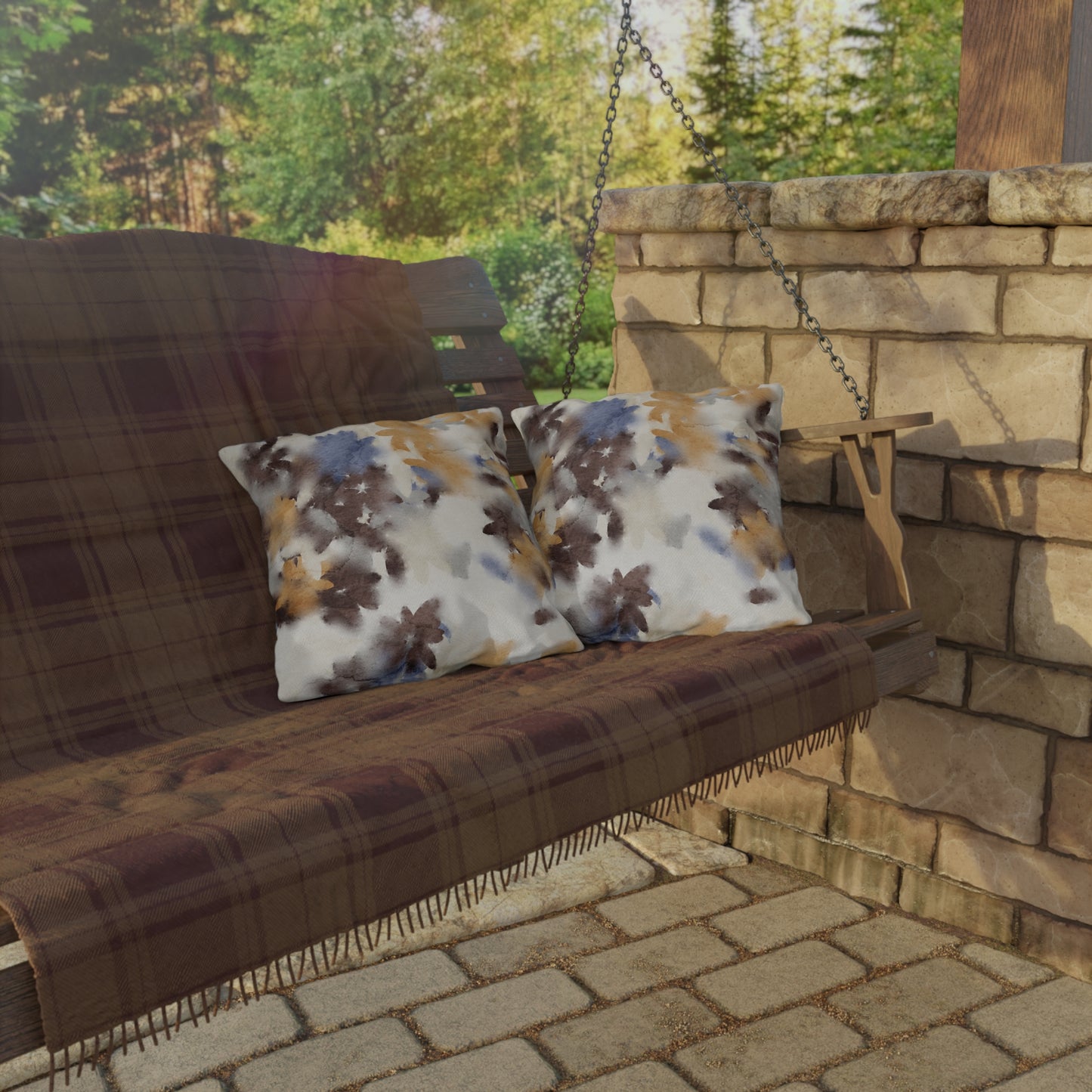 Cozy Outdoor Decorative Pillows, Floral Patio Cushions, Garden Decor, Fall Decor, Boho Home Accessories - aMOOsing Designs