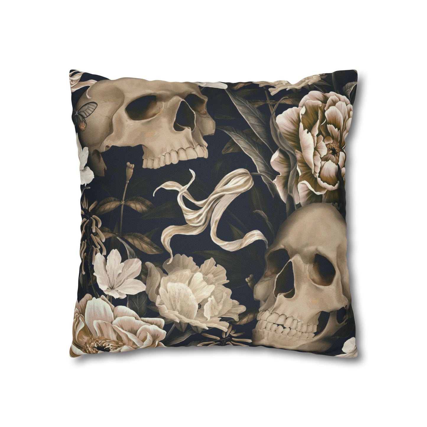 Gothic Floral Skull Pillowcase - Cozy Home Decor, Halloween Accessories, Dark Aesthetic Gifts, Gothic Style Pillow Cover, Unique [...]