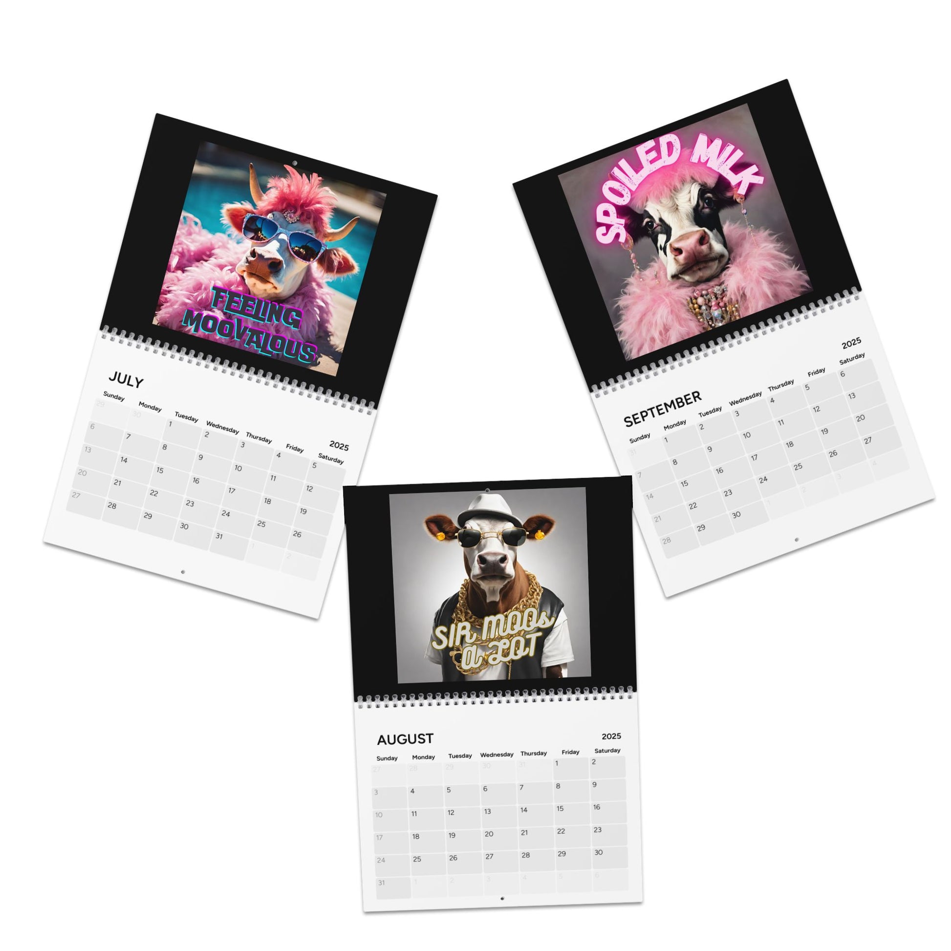 Holy COW It's 2025 Wall Calendar - aMOOsing Designs