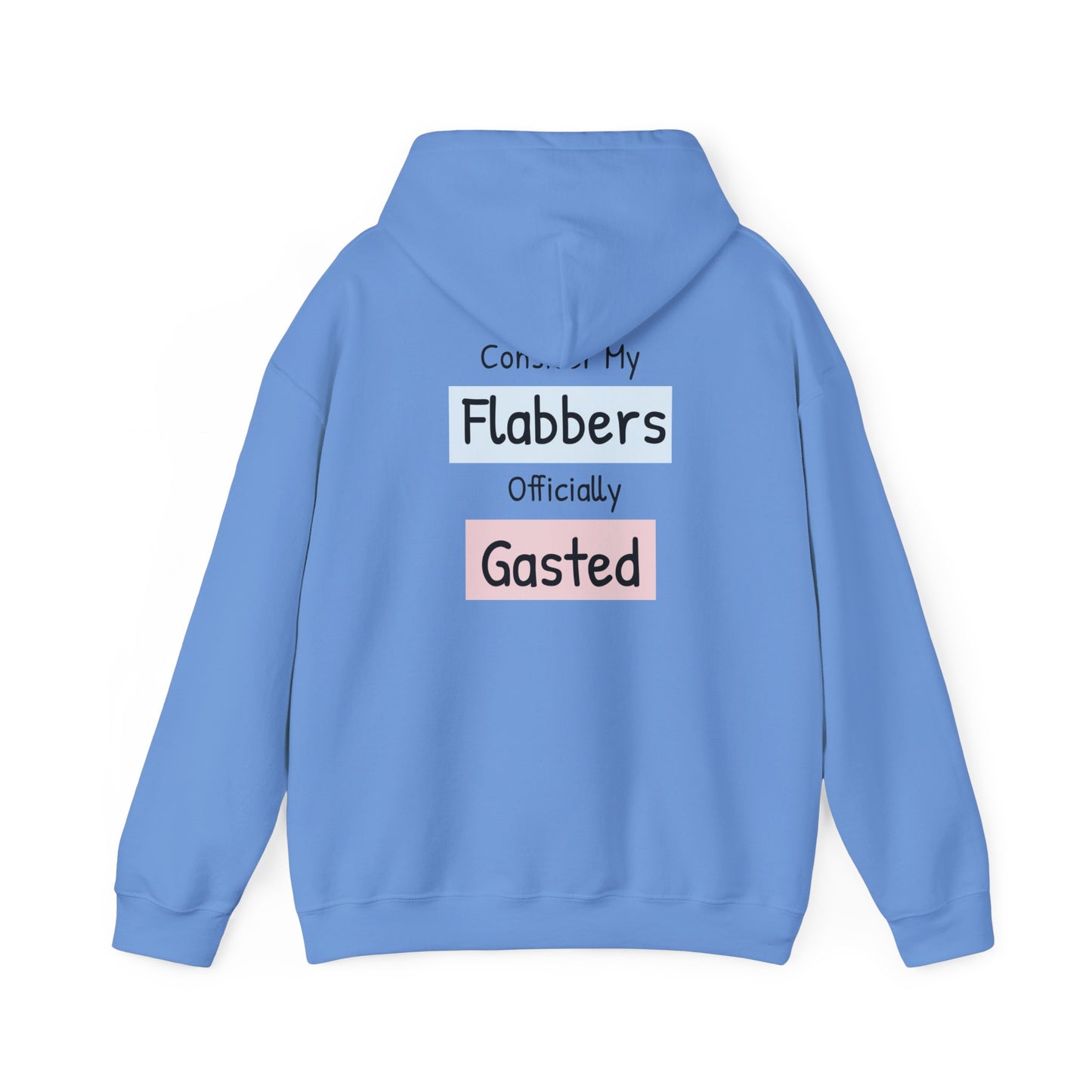 Funny Unisex Hoodie: 'Consider My Flabbers Officially Gasted' - aMOOsing Designs