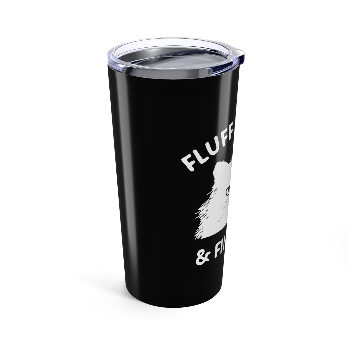 Funny Cat Tumbler 20oz - "Fluff Around & Find Out" - Cute Gift for Cat Lovers, Unique Travel Mug, Pet Themed Drinkware, Fun Birthday - aMOOsing Designs