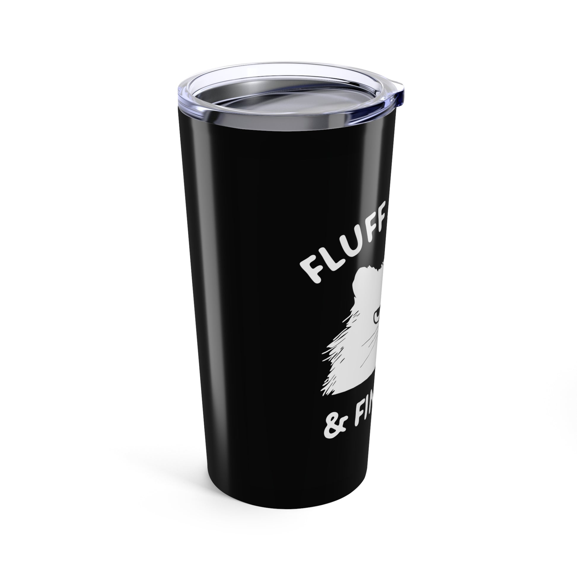 Funny Cat Tumbler 20oz - "Fluff Around & Find Out" - Cute Gift for Cat Lovers, Unique Travel Mug, Pet Themed Drinkware, Fun Birthday - aMOOsing Designs
