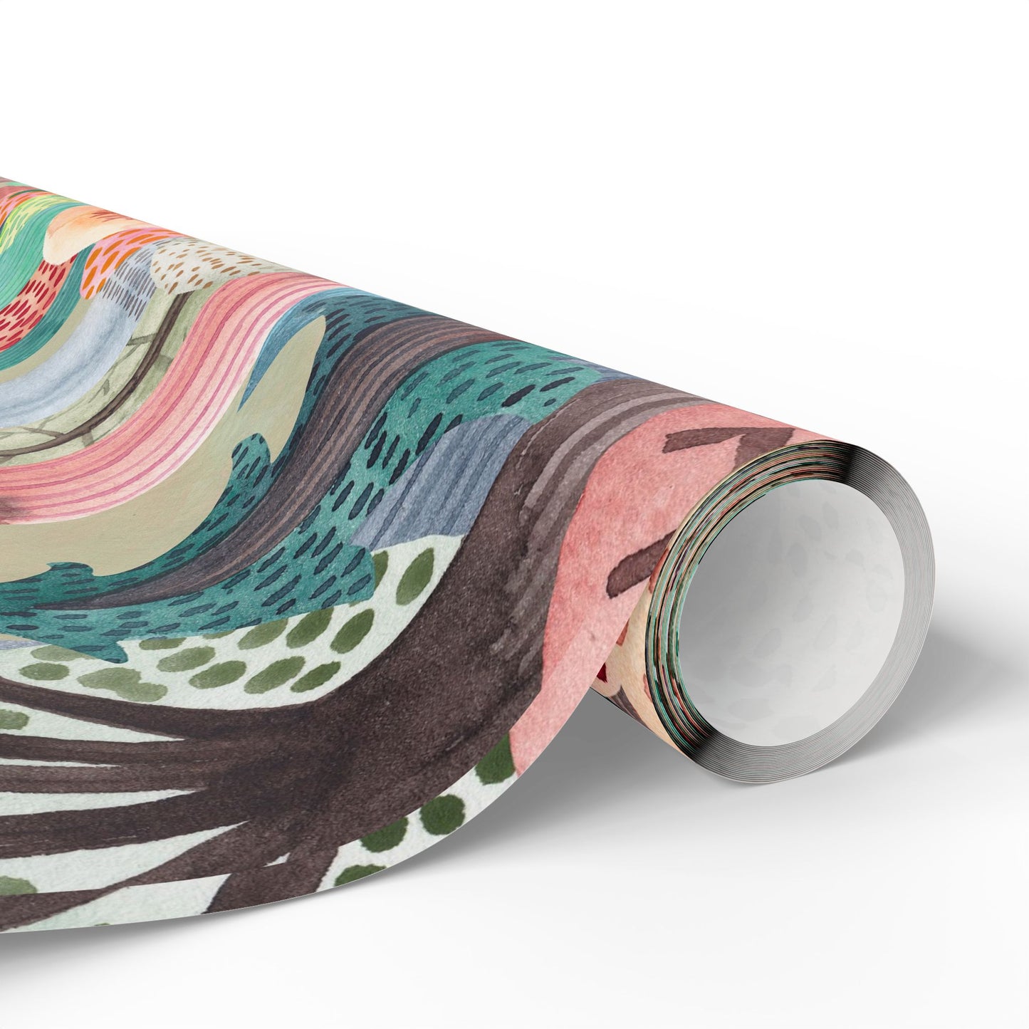 Whimsical Wrapping Paper Roll, Colorful Gift Wrap, Eco-Friendly Party Supplies, Forest-Themed Wrap, Holiday & Birthday Gift Wrap