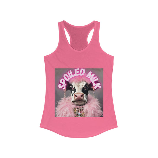 Spoiled Milk Women's Ideal Racerback Tank - aMOOsing Designs