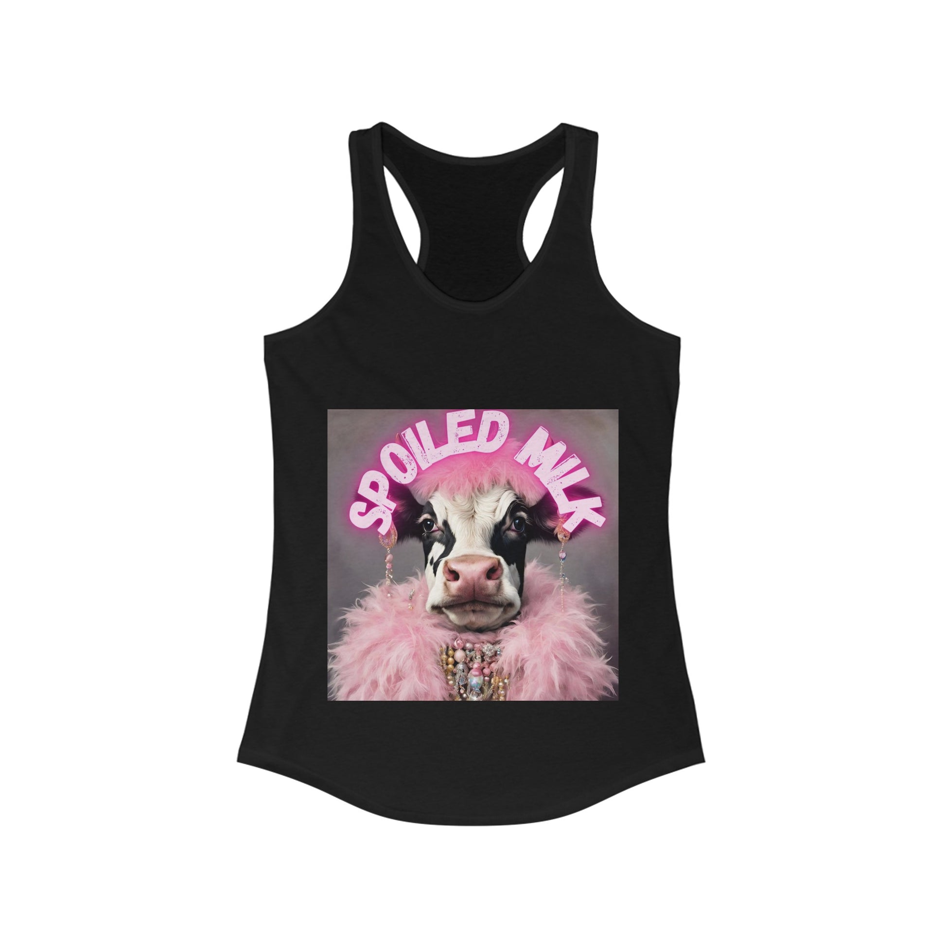 Spoiled Milk Women's Ideal Racerback Tank - aMOOsing Designs