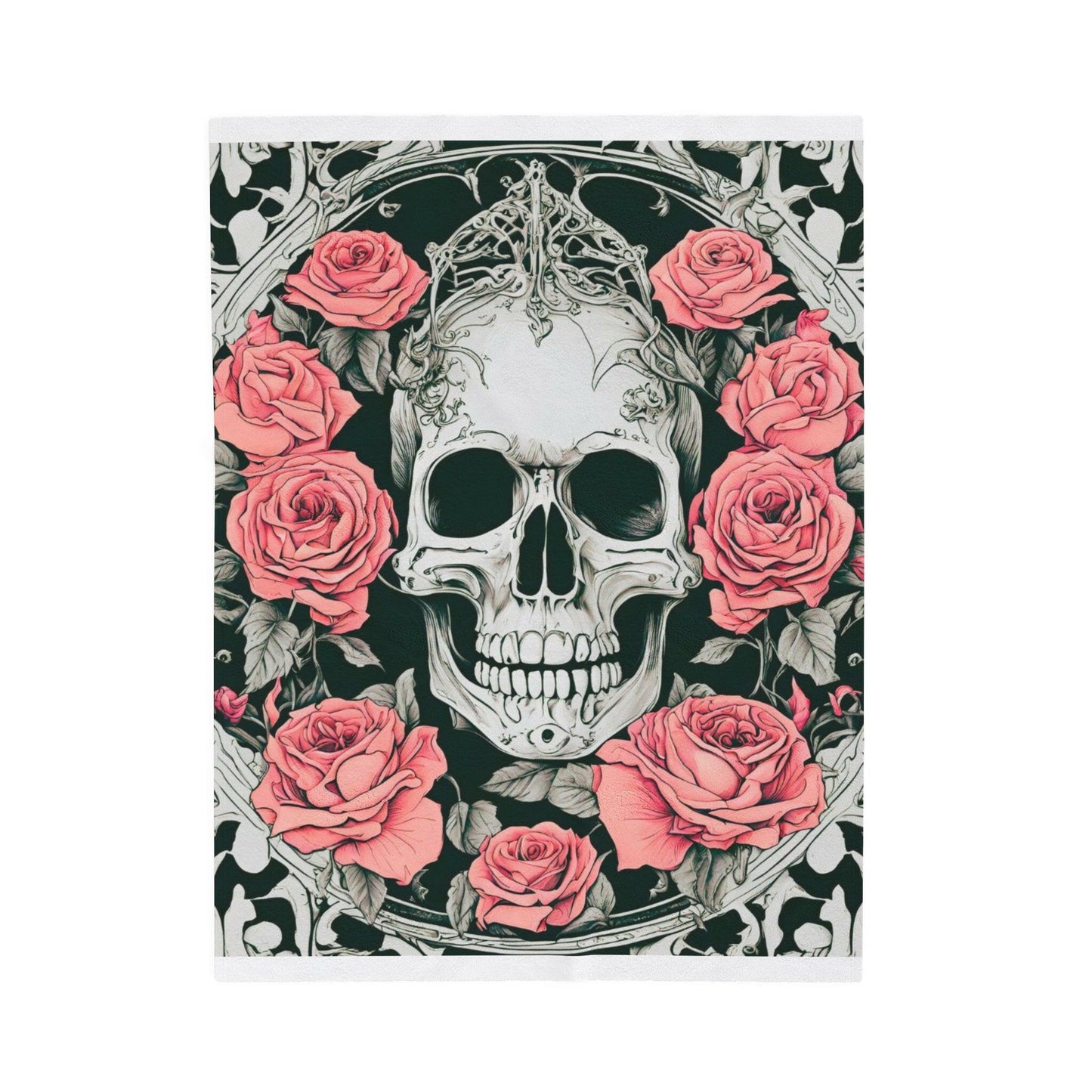 Skeleton Princess- Velveteen Plush Blanket.