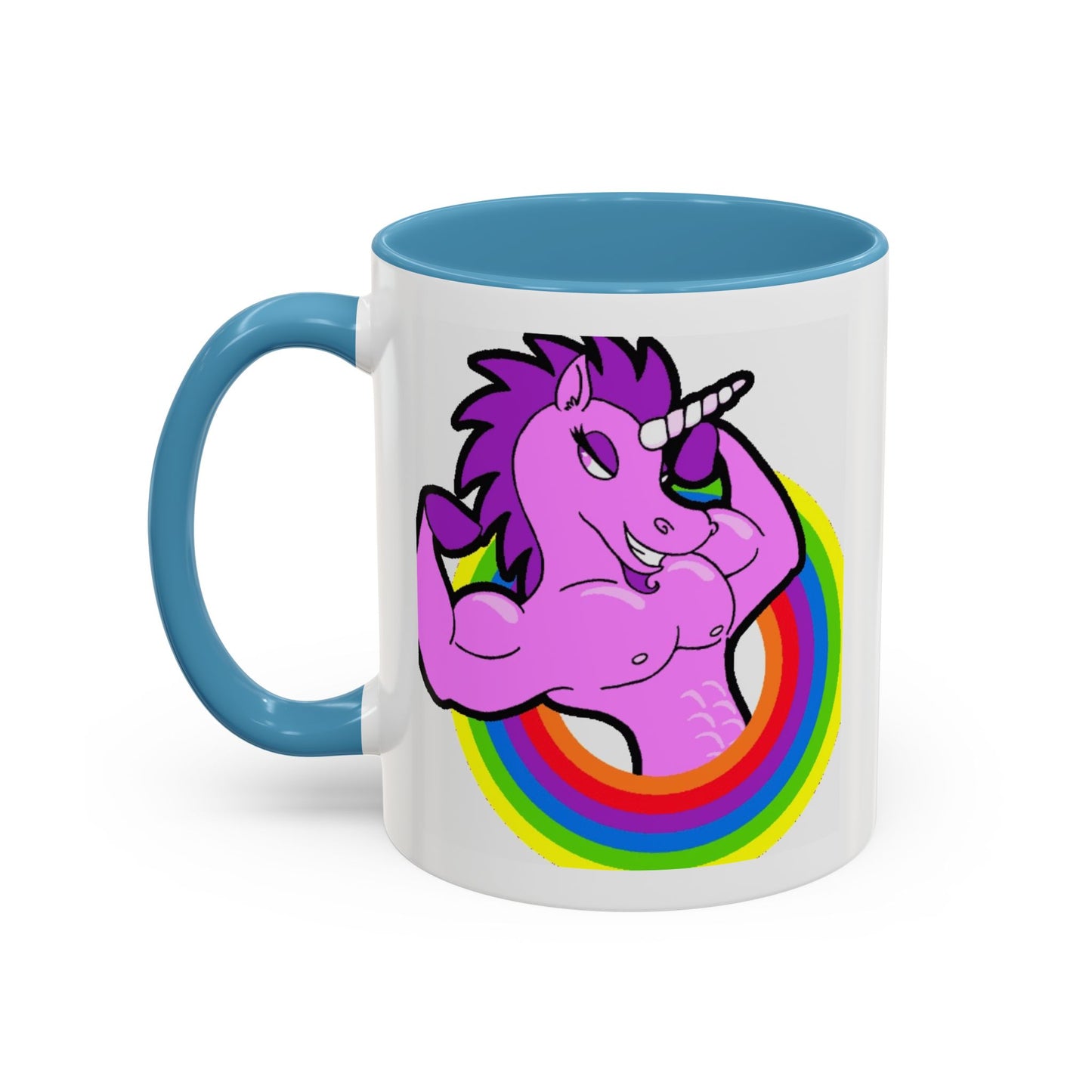 Mug Flexing Unicorn Coffee Mug (11, 15oz) - aMOOsing Designs