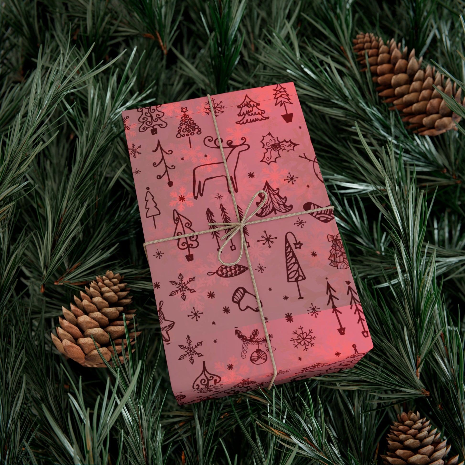 Festive Holiday Gift Wrap Paper - Cute Christmas Patterns for All Occasions - aMOOsing Designs