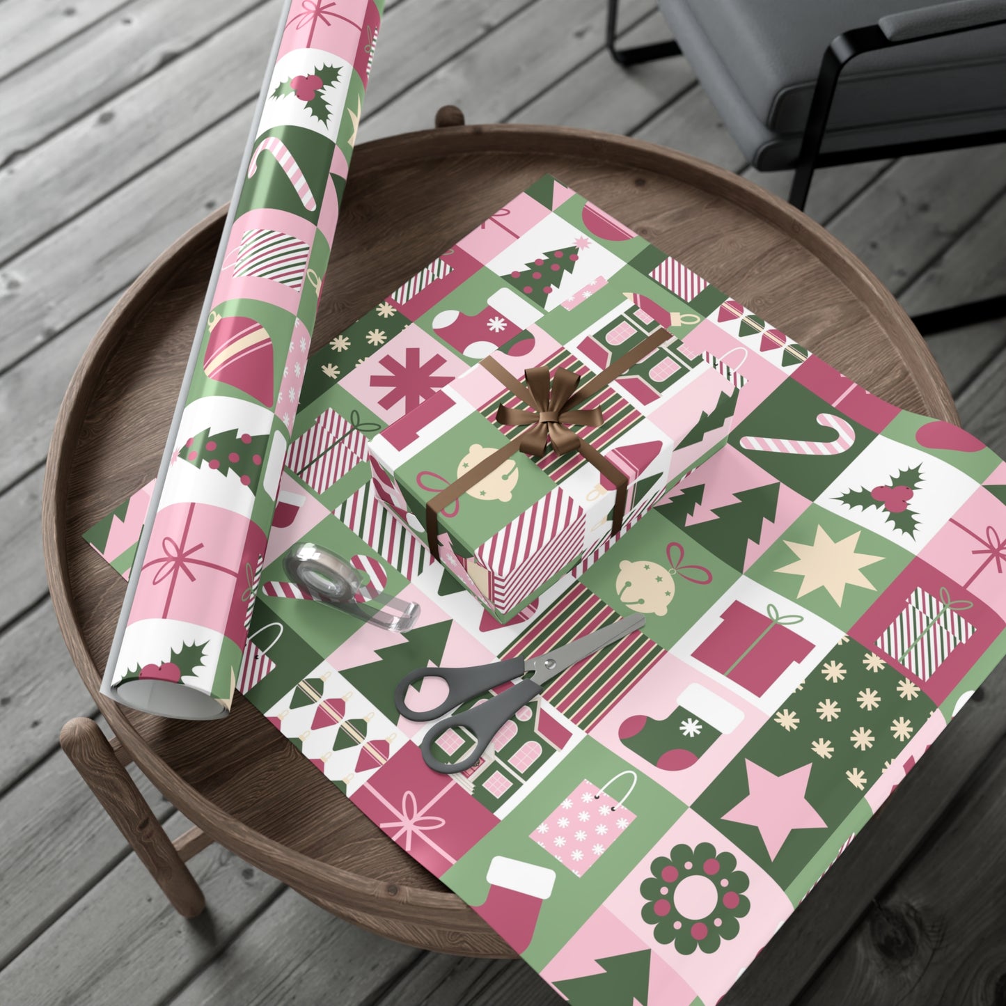 Festive Holiday Gift Wrap Papers - Christmas Patterns for Joyful Gifting - aMOOsing Designs
