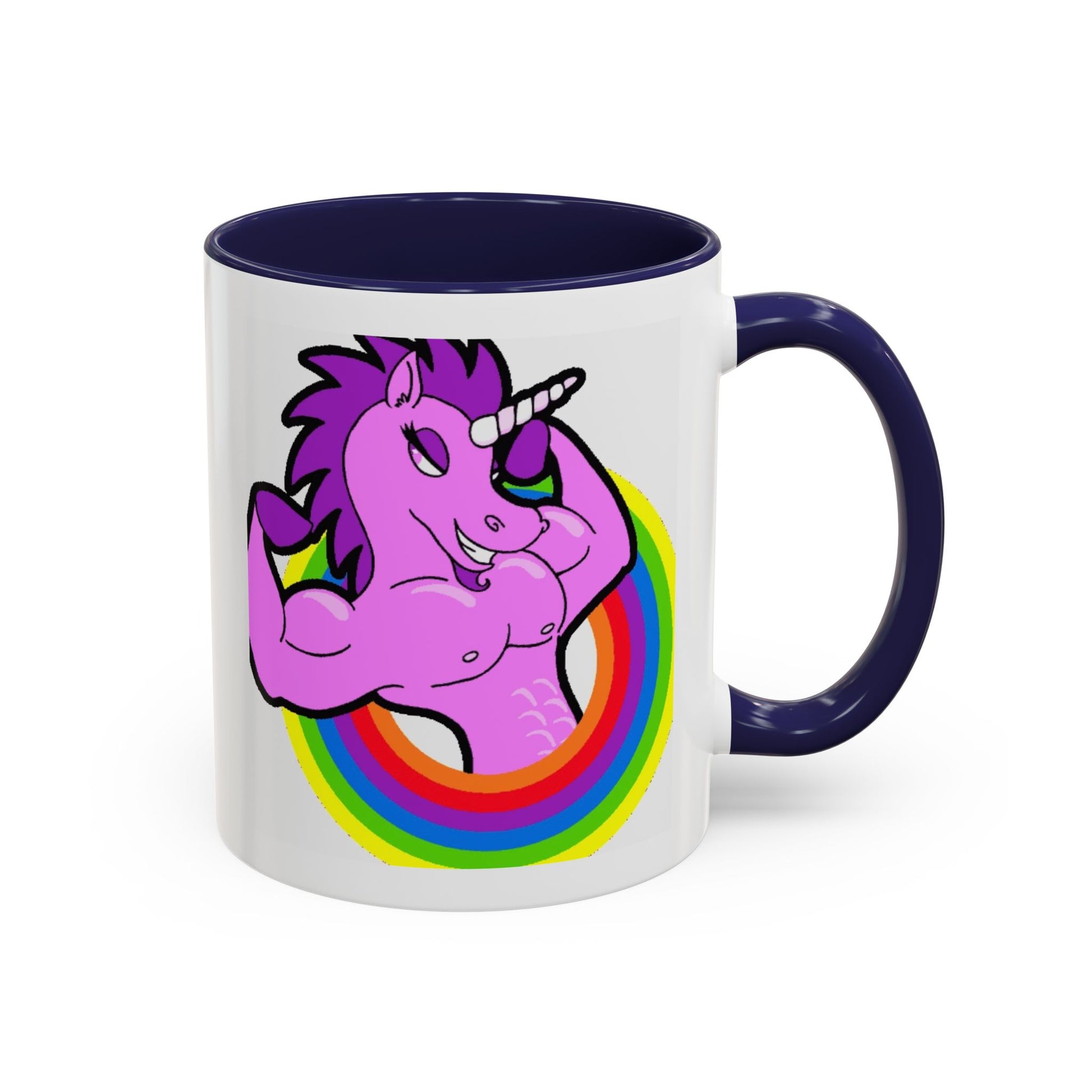 Mug Flexing Unicorn Coffee Mug (11, 15oz) - aMOOsing Designs