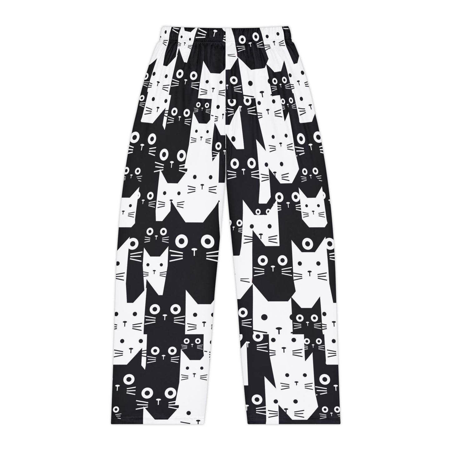 Whimsical Cat Print Women's Pajama Pants, Cute Sleepwear, Cat Lover Gift, Lounge Pants for Cozy Nights, Fun Patterned PJs, Relaxation Wear