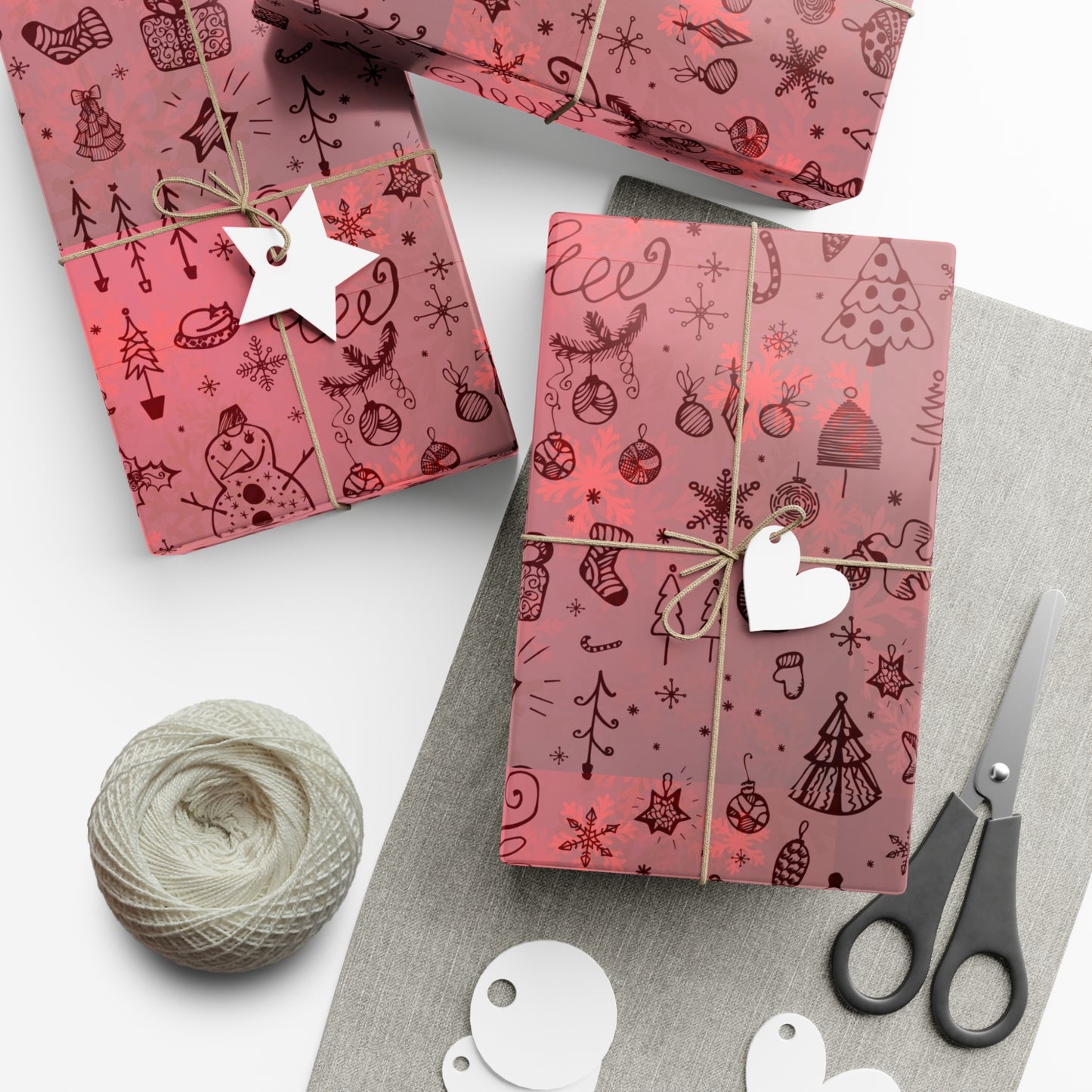 Festive Holiday Gift Wrap Paper - Cute Christmas Patterns for All Occasions - aMOOsing Designs