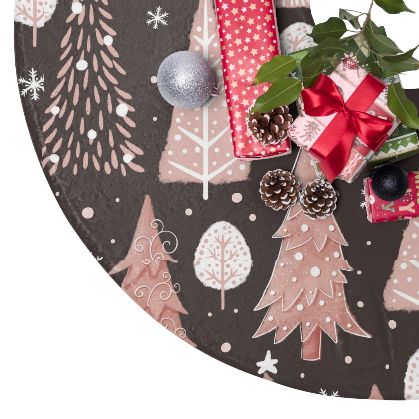 Chic Christmas Tree Skirt, Festive Holiday Decor, Stylish Tree Cover, Cozy Winter Home Accent, Unique Gift for Christmas