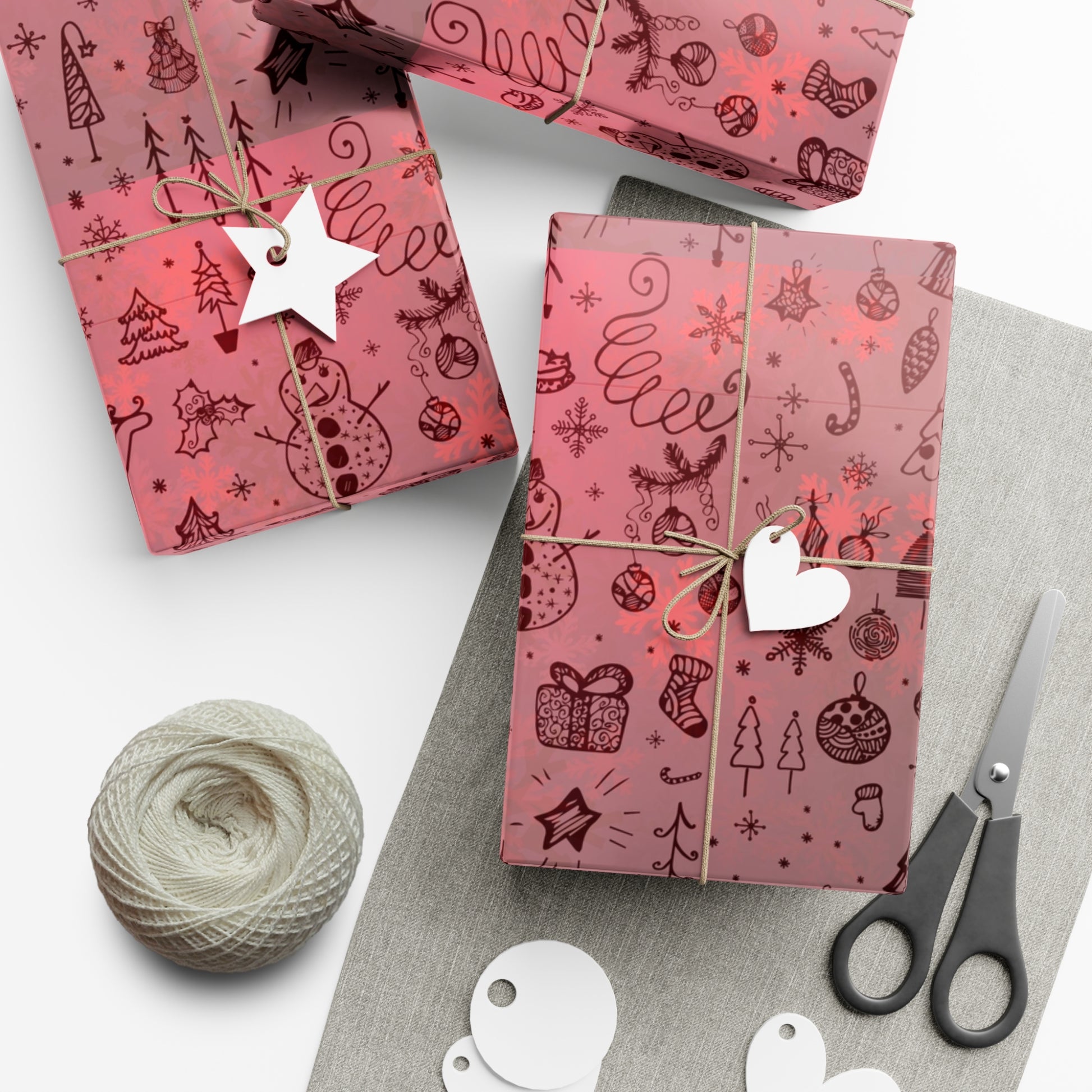 Festive Holiday Gift Wrap Paper - Cute Christmas Patterns for All Occasions - aMOOsing Designs