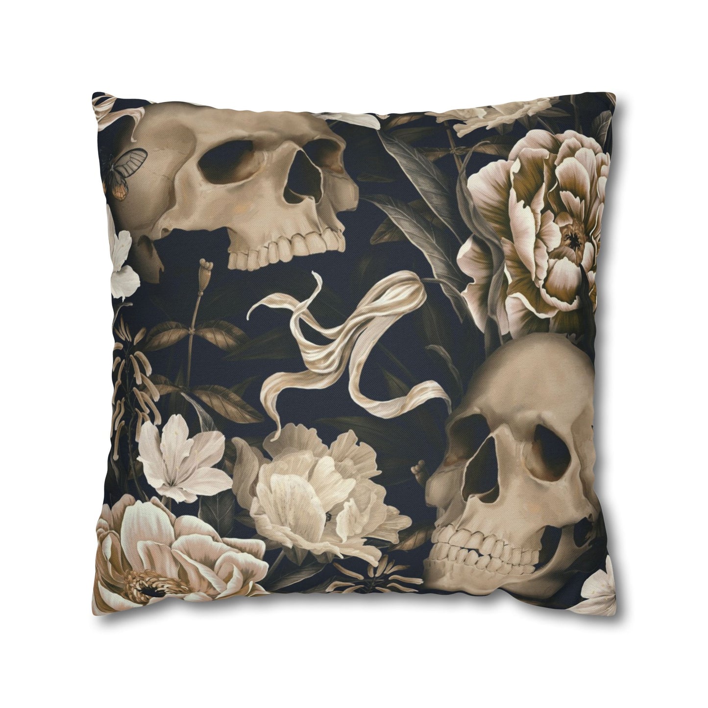 Gothic Floral Skull Pillowcase - Cozy Home Decor, Halloween Accessories, Dark Aesthetic Gifts, Gothic Style Pillow Cover, Unique [...]