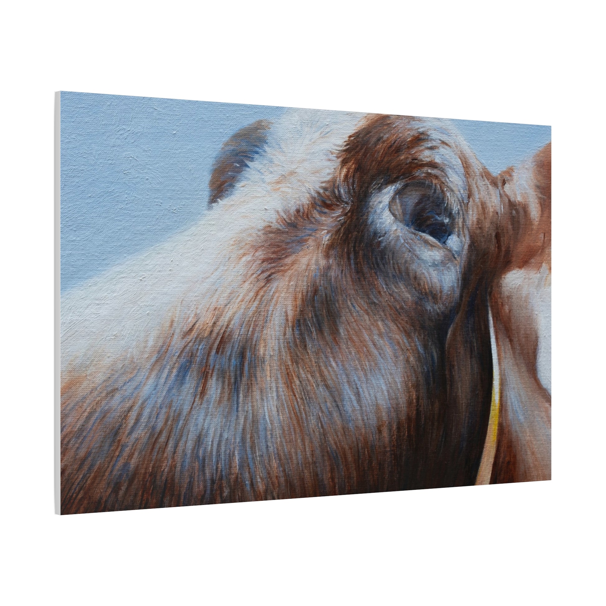 Farmhouse Chic Cow Art Canvas - Perfect for Country Decor - aMOOsing Designs