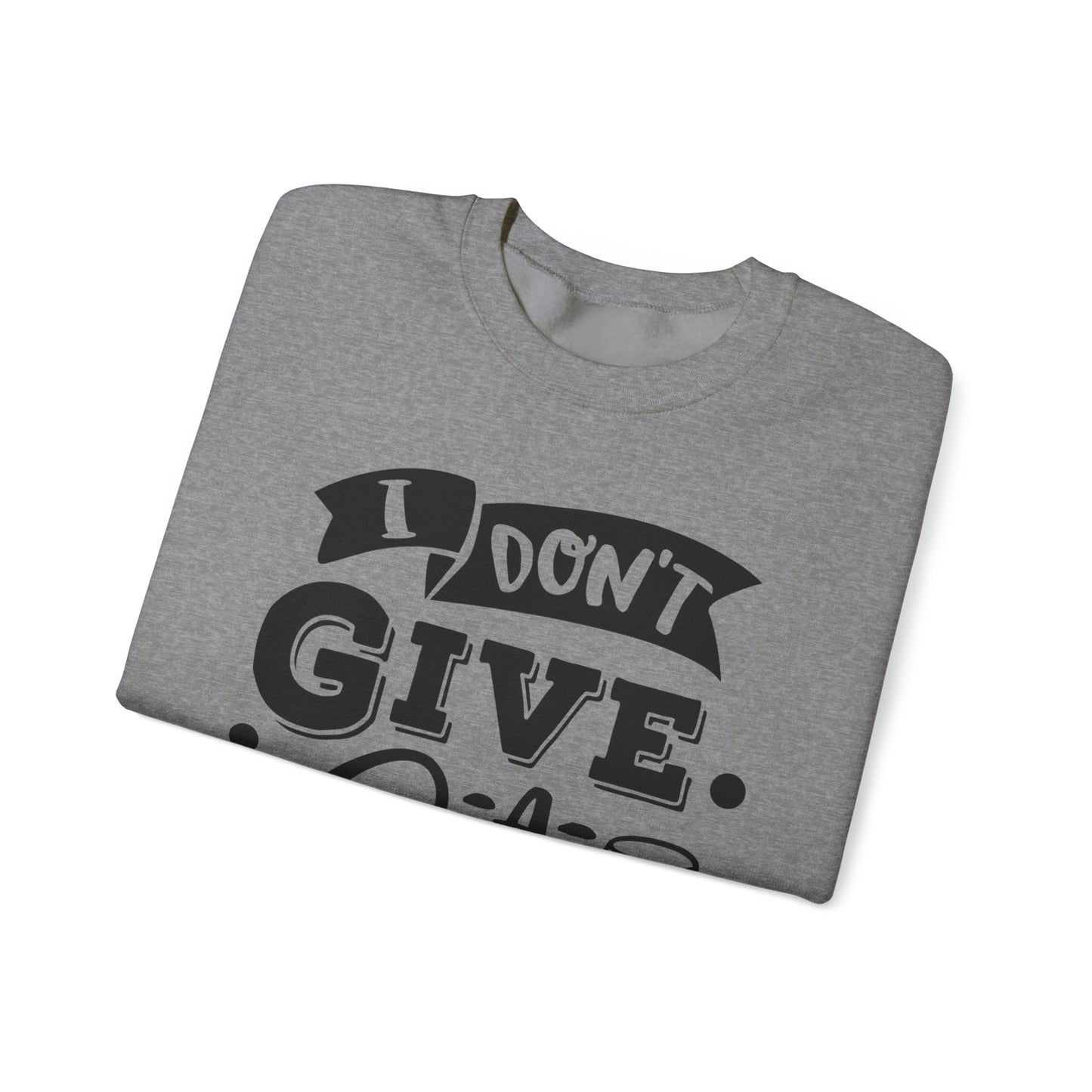 I Don't Give a Sip Unisex Heavy Blend Crewneck Sweatshirt, Funny Wine Lover Gift, Cozy Casual Sweatshirt, Perfect for Parties, Sip and Chill - aMOOsing Designs