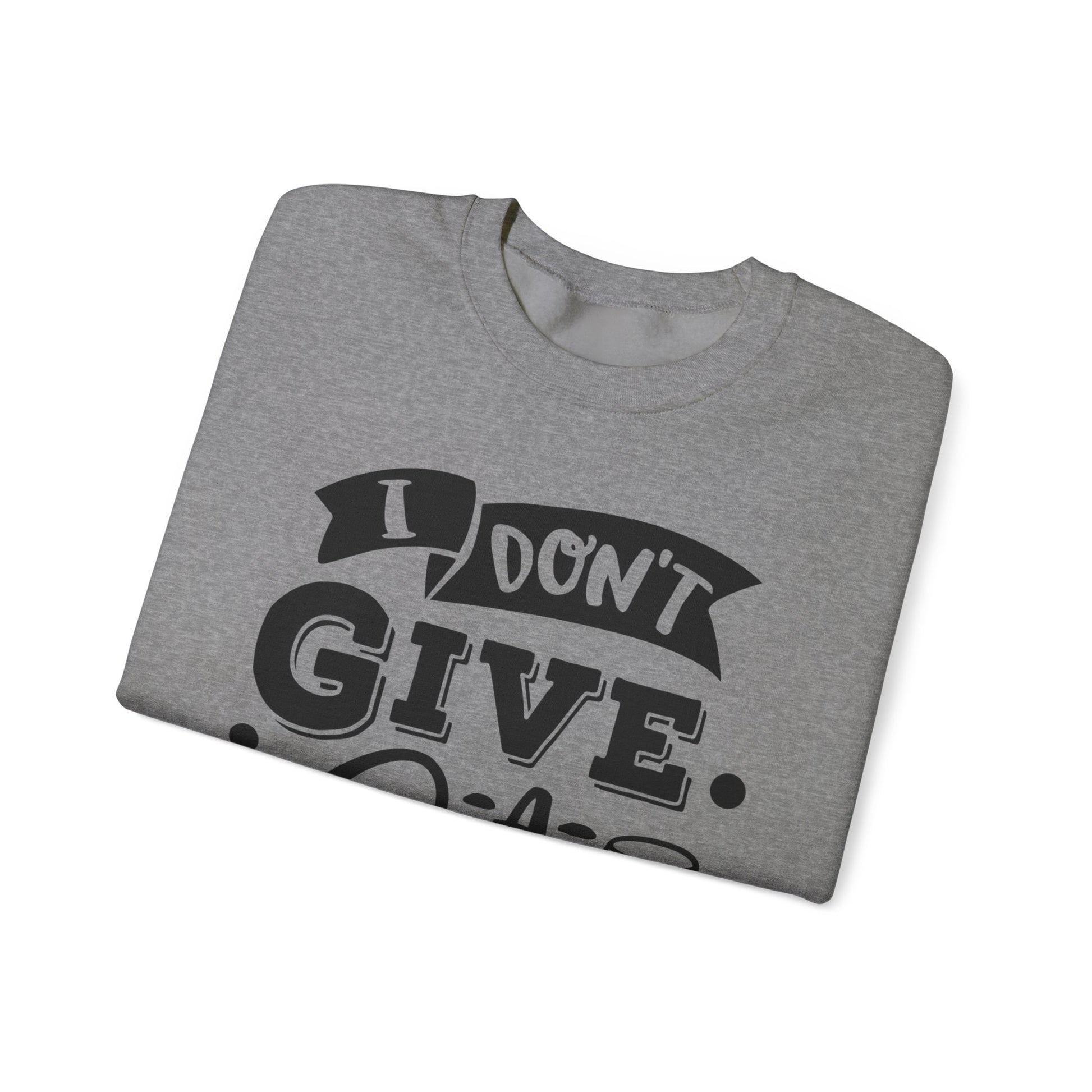 I Don't Give a Sip Unisex Heavy Blend Crewneck Sweatshirt, Funny Wine Lover Gift, Cozy Casual Sweatshirt, Perfect for Parties, Sip and Chill - aMOOsing Designs