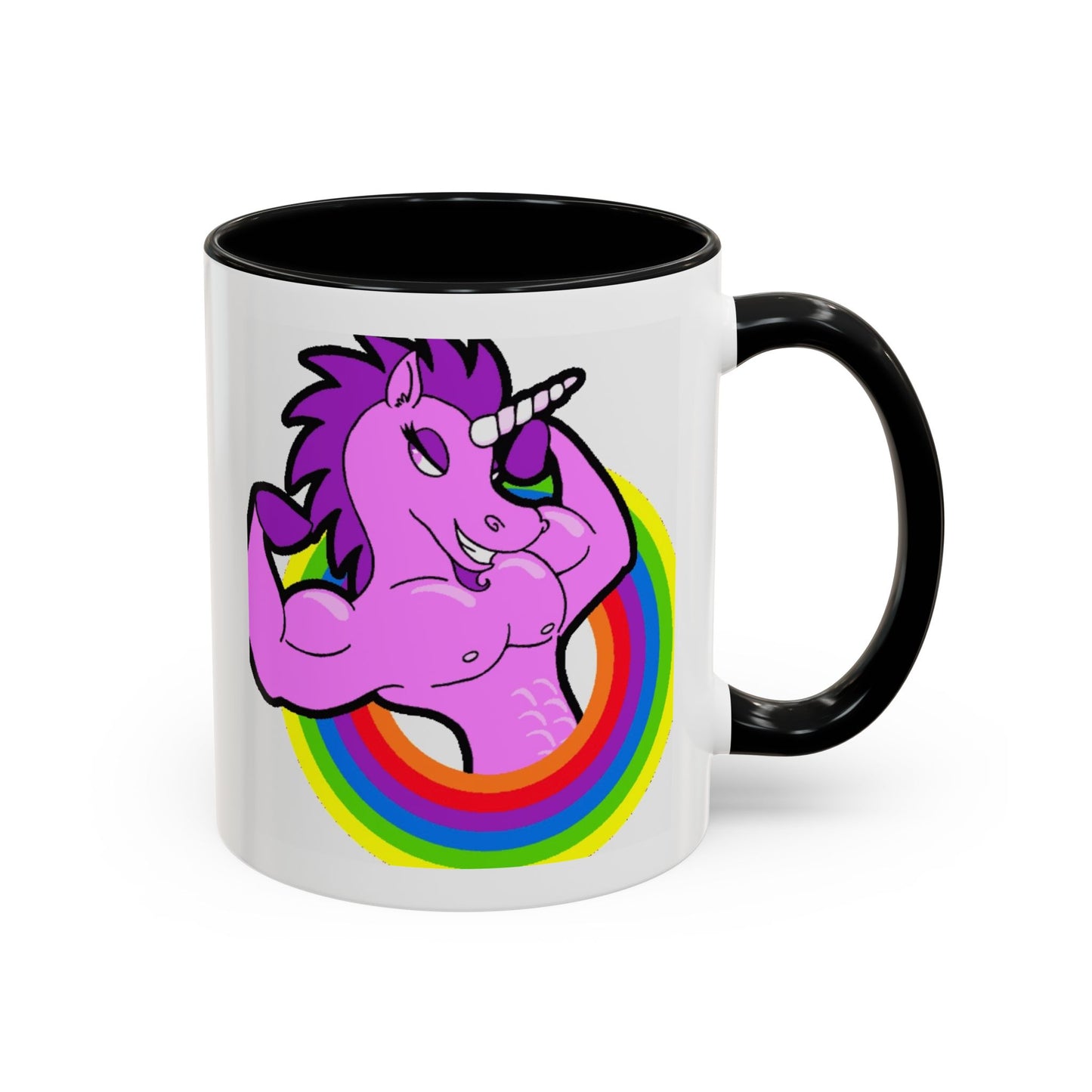 Mug Flexing Unicorn Coffee Mug (11, 15oz) - aMOOsing Designs