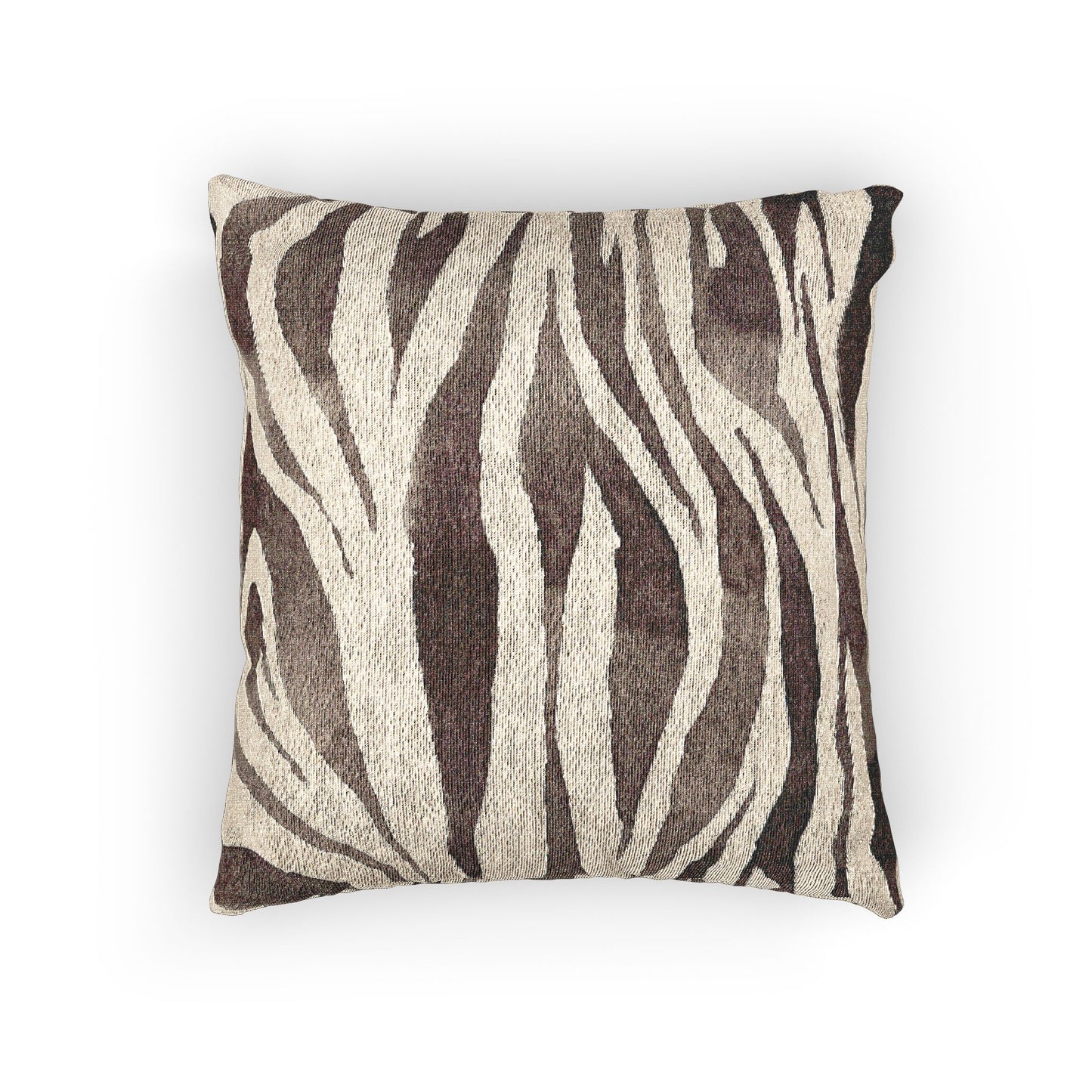 Zebra Print Woven Pillow, Cozy Home Decor, Animal Print Cushion, Modern Living Room Accent, Gift for Wildlife Lovers, Stylish Throw Pillow - aMOOsing Designs