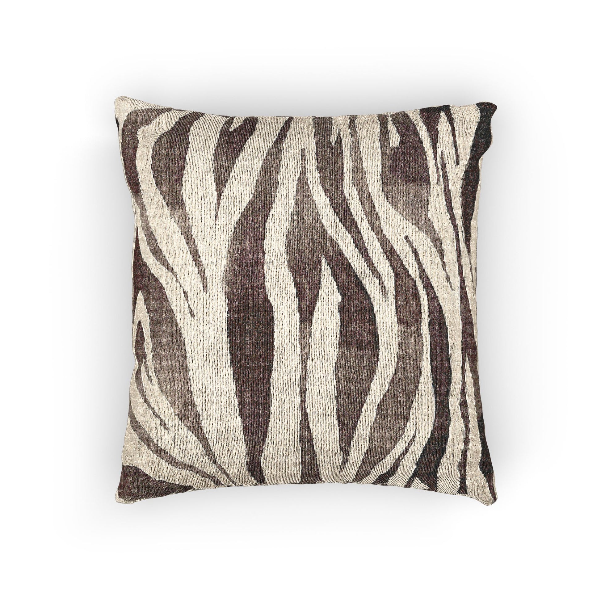 Zebra Print Woven Pillow, Cozy Home Decor, Animal Print Cushion, Modern Living Room Accent, Gift for Wildlife Lovers, Stylish Throw Pillow - aMOOsing Designs