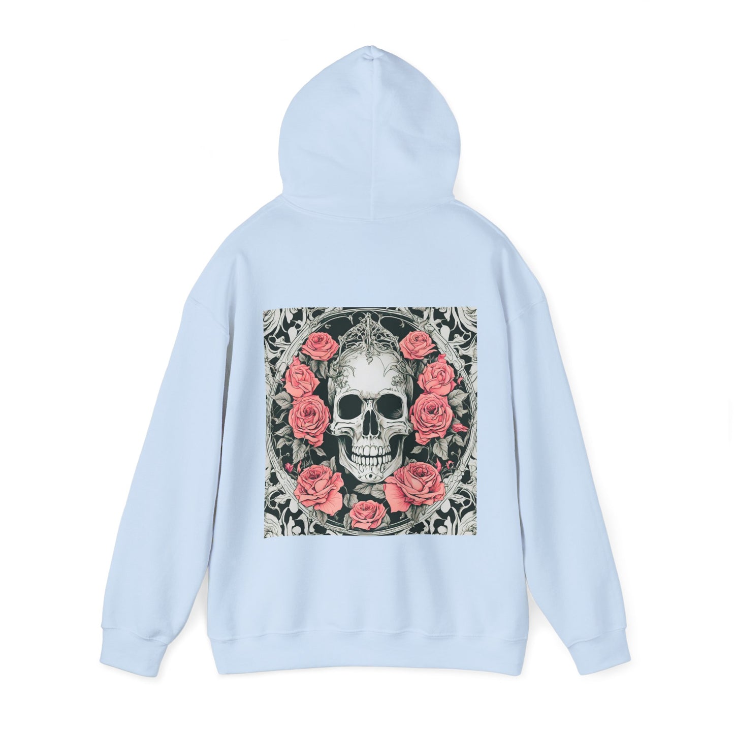 Skeletons n Roses- Unisex Heavy Blend™ Hooded Sweatshirt - aMOOsing Designs