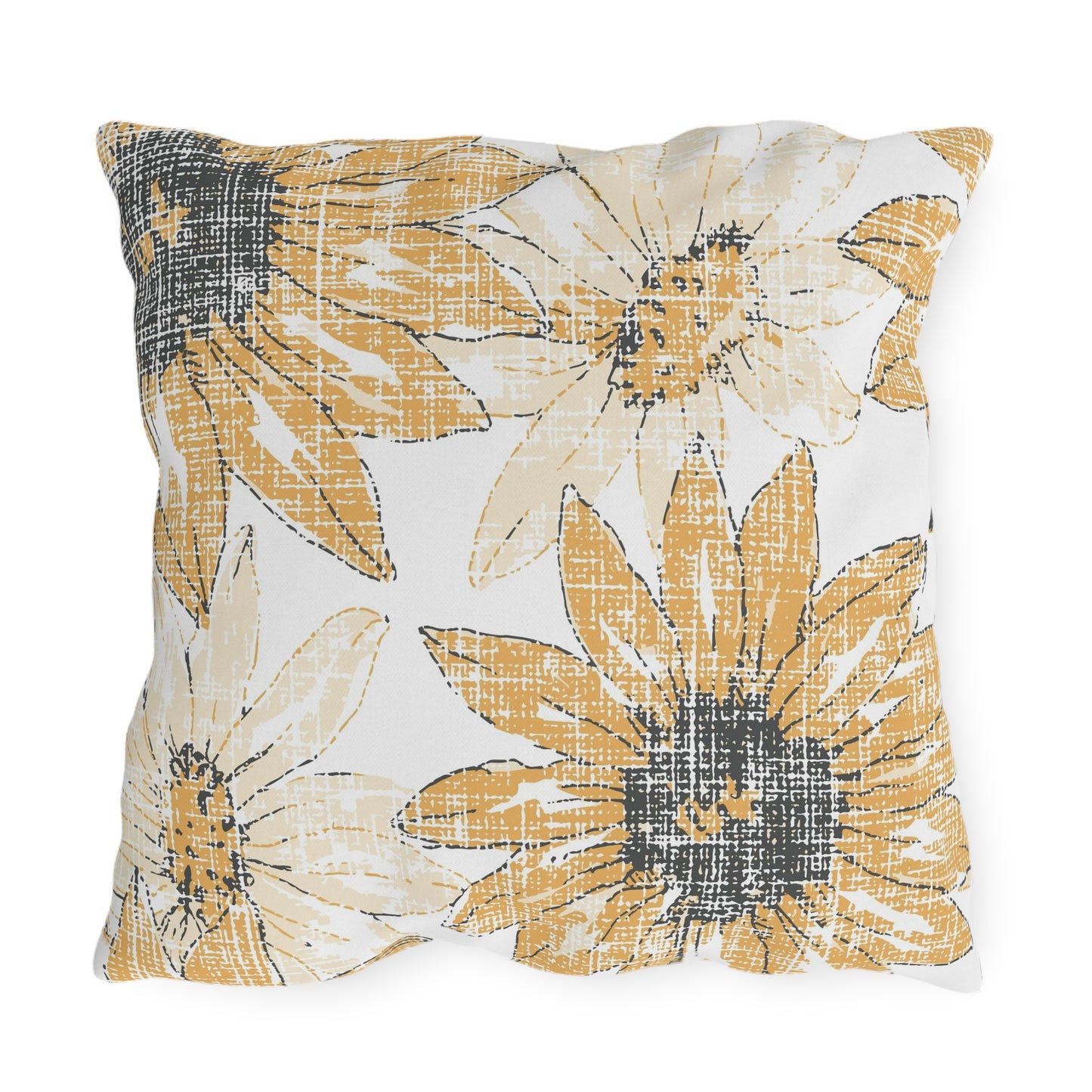 Sunflower Outdoor Pillows, Floral Patio Decor, Summer Cushions, Garden Pillow, Boho Home Accessories