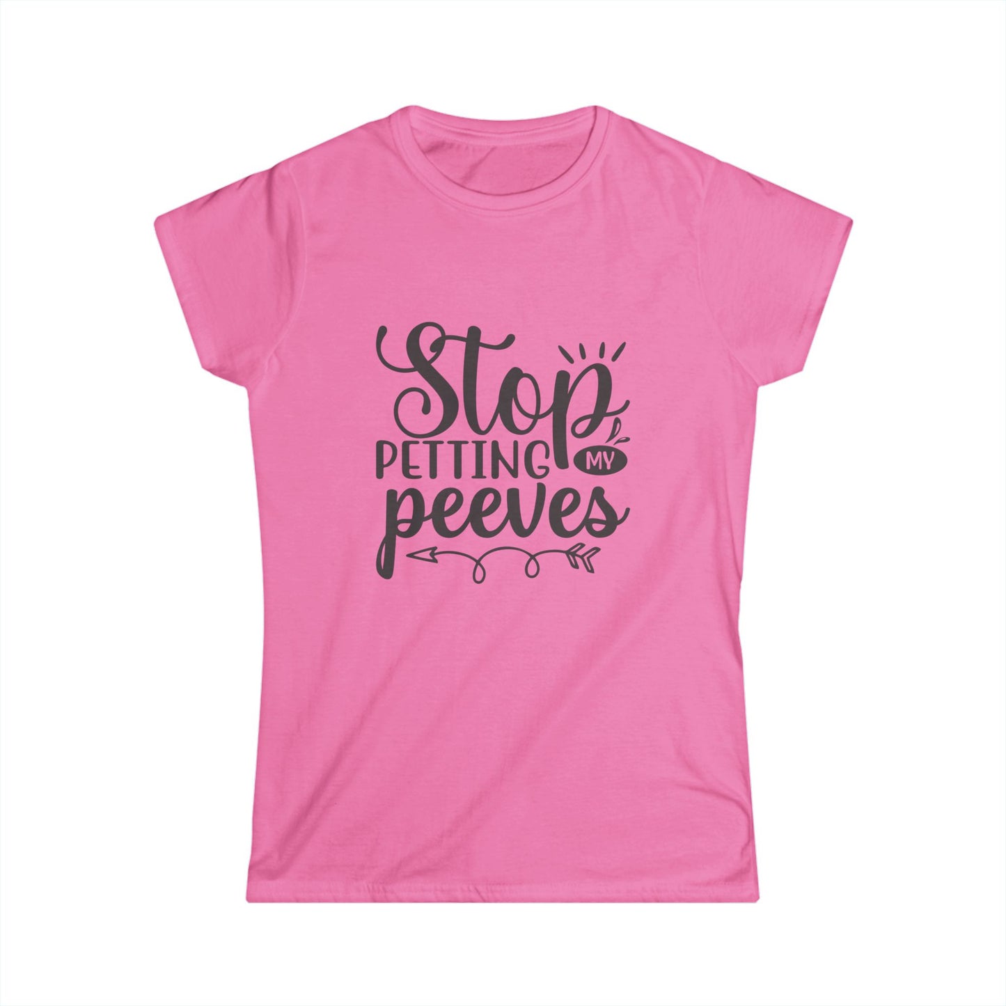 Funny Womens Tee - Stop Petting My Peeves Shirt - aMOOsing Designs