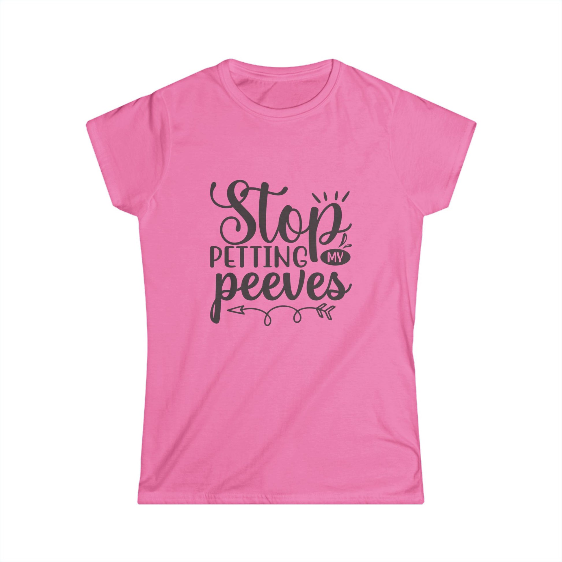Funny Womens Tee - Stop Petting My Peeves Shirt - aMOOsing Designs
