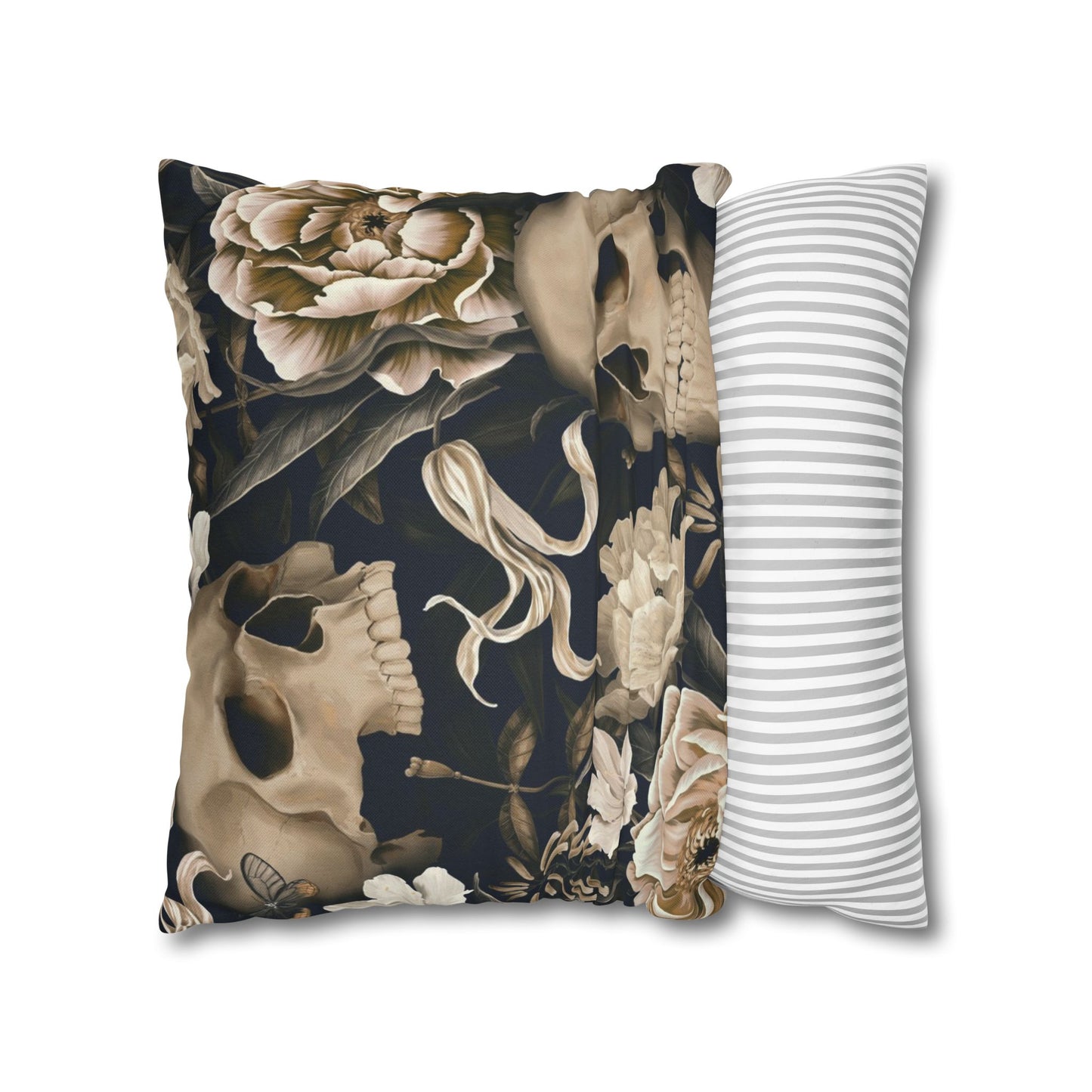 Gothic Floral Skull Pillowcase - Cozy Home Decor, Halloween Accessories, Dark Aesthetic Gifts, Gothic Style Pillow Cover, Unique [...]