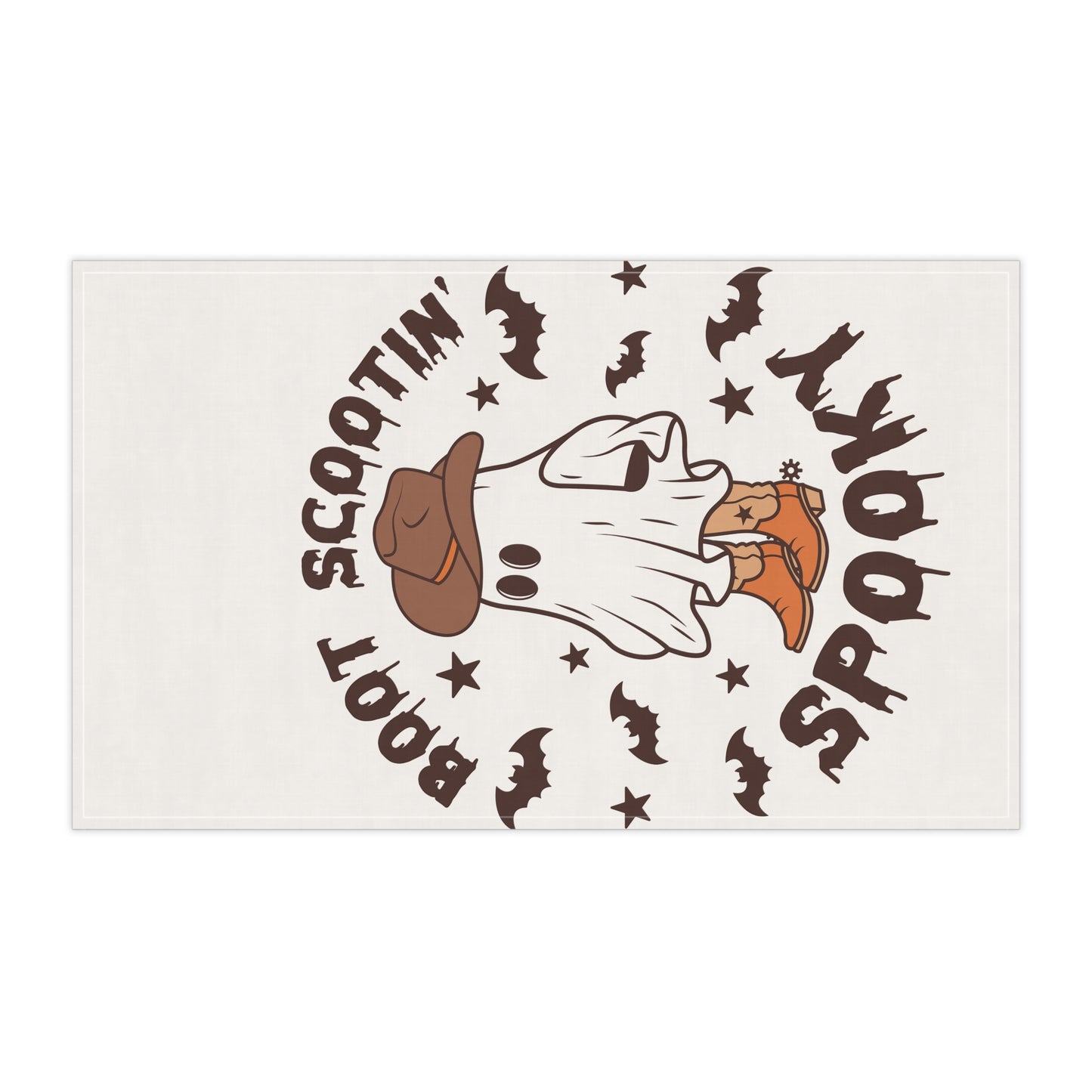 Spooky Ghost Tea Towels, Farmhouse Decor, Halloween Kitchen Towel, Fun Gift for Home, Boo-t Scootin' Spooky, Fall Decor